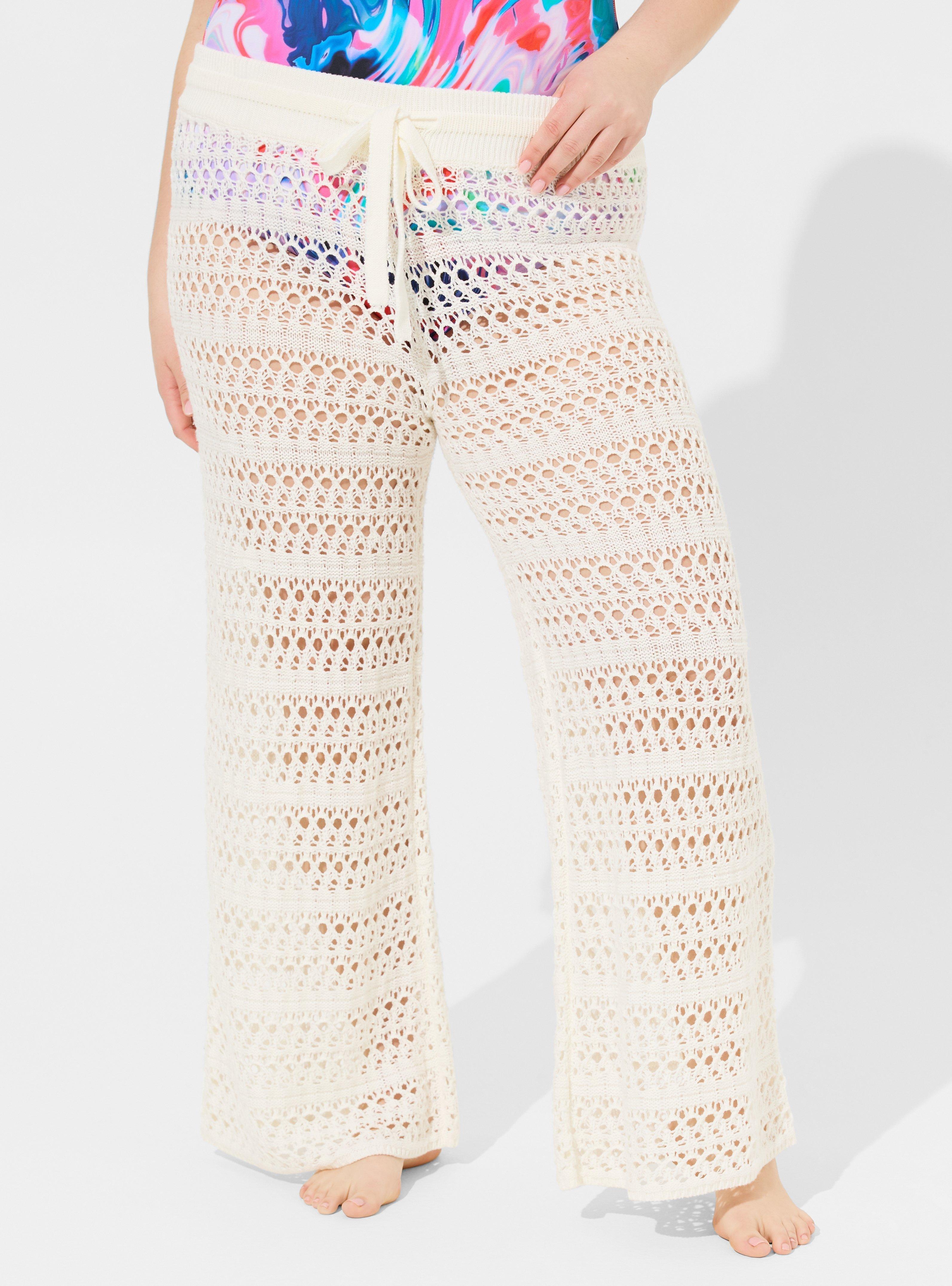 Plus Size Crochet Full Length CoverUp Pant Torrid