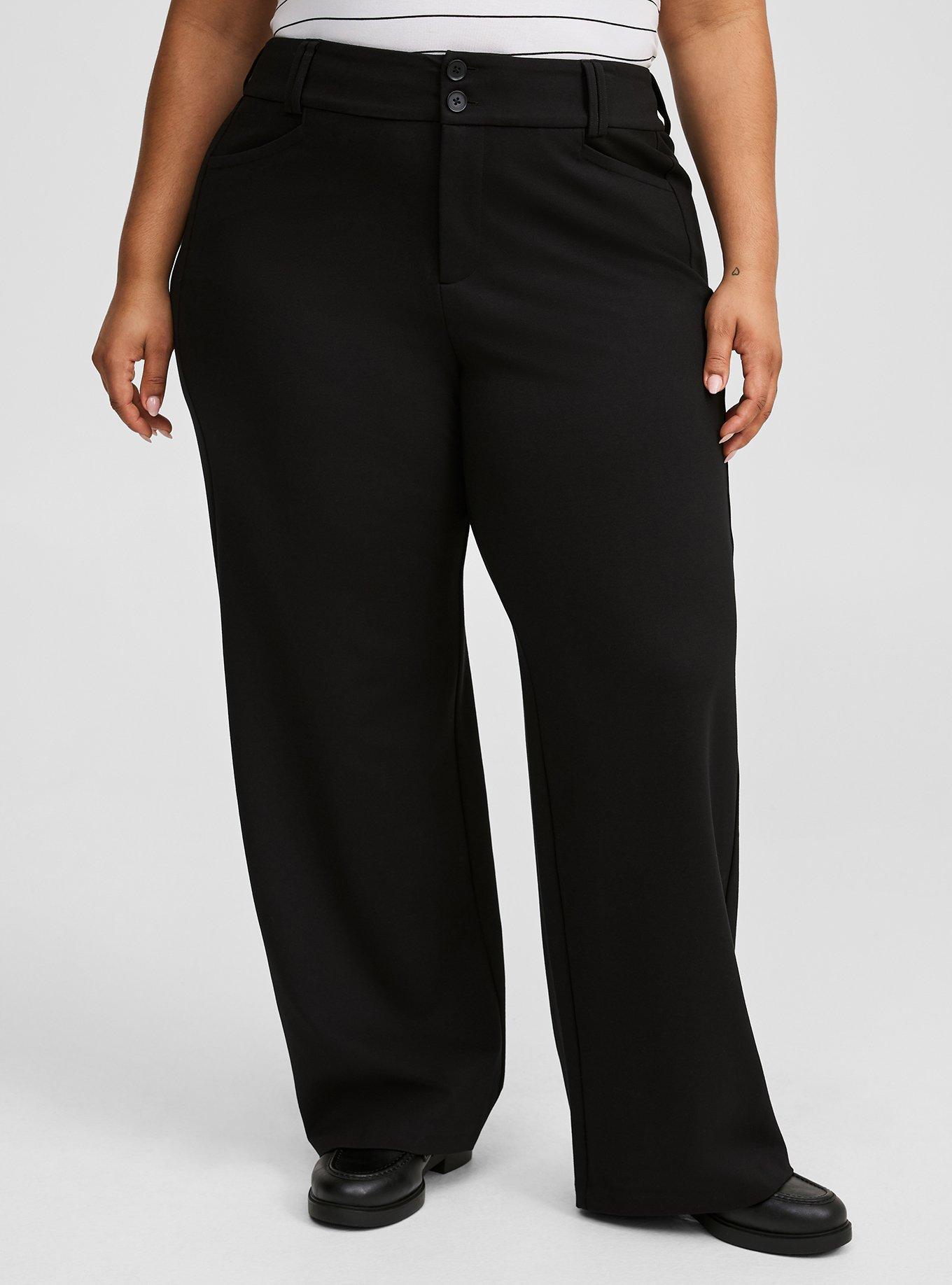 Studio Luxe Ponte Wide Leg Trouser Pant