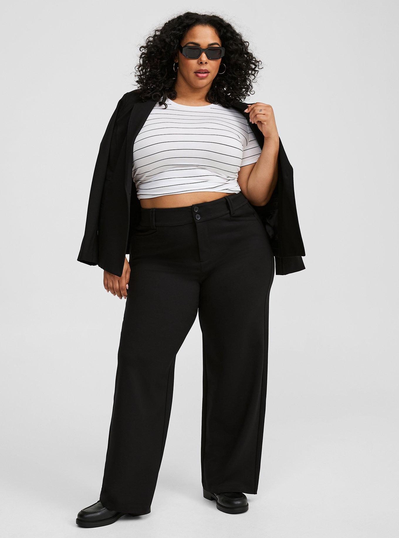 Plus Size - Trouser A-Line Flare Studio Luxe Ponte Pant - Torrid