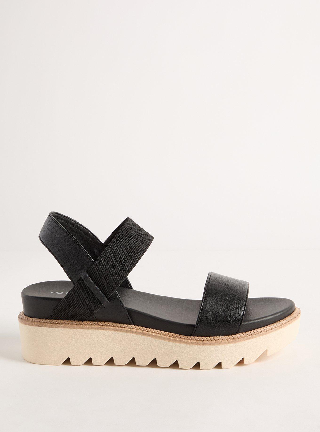 Two Piece Stretch Platform Sandal (WW