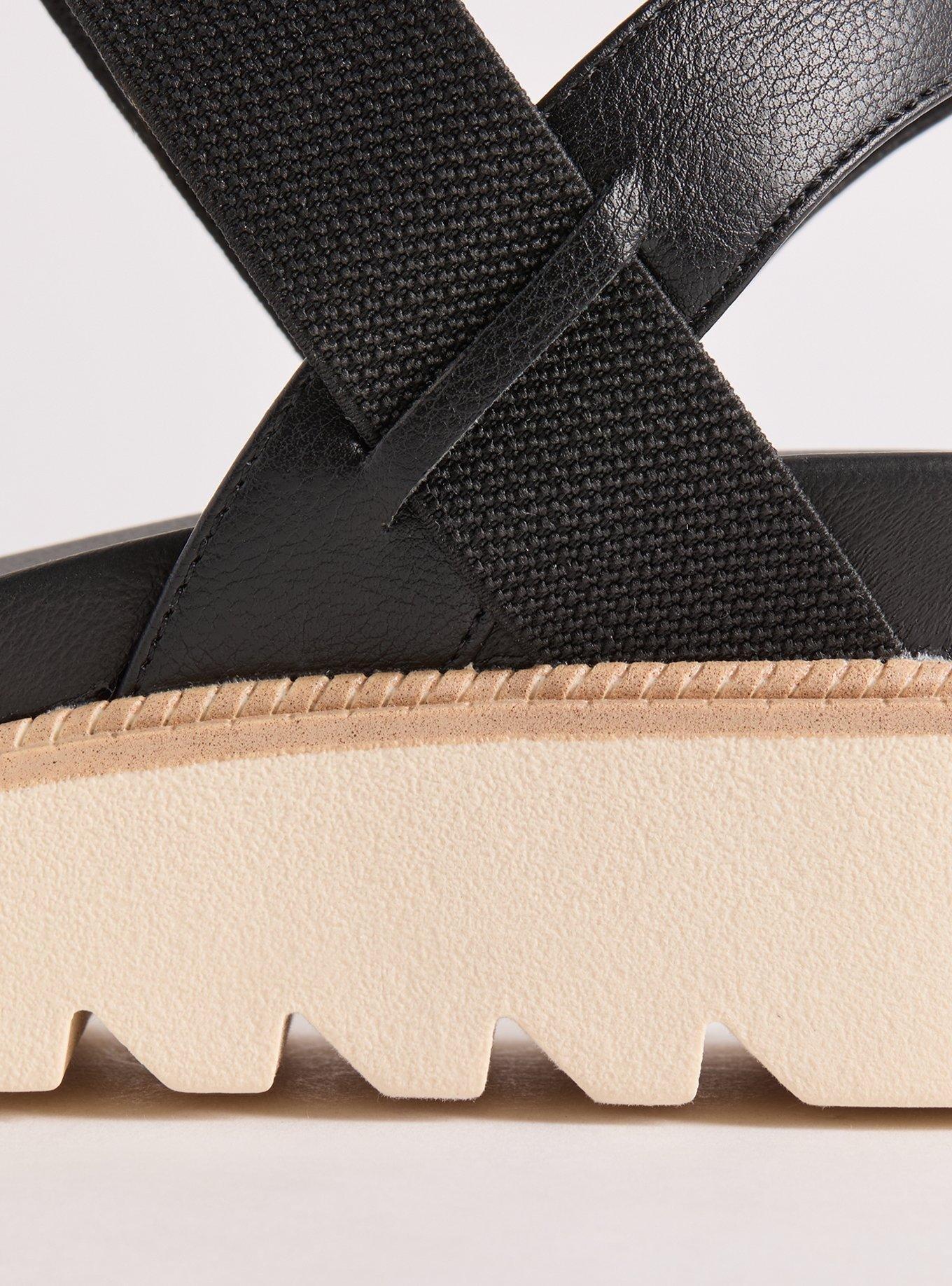 Two Piece Stretch Platform Sandal (WW)