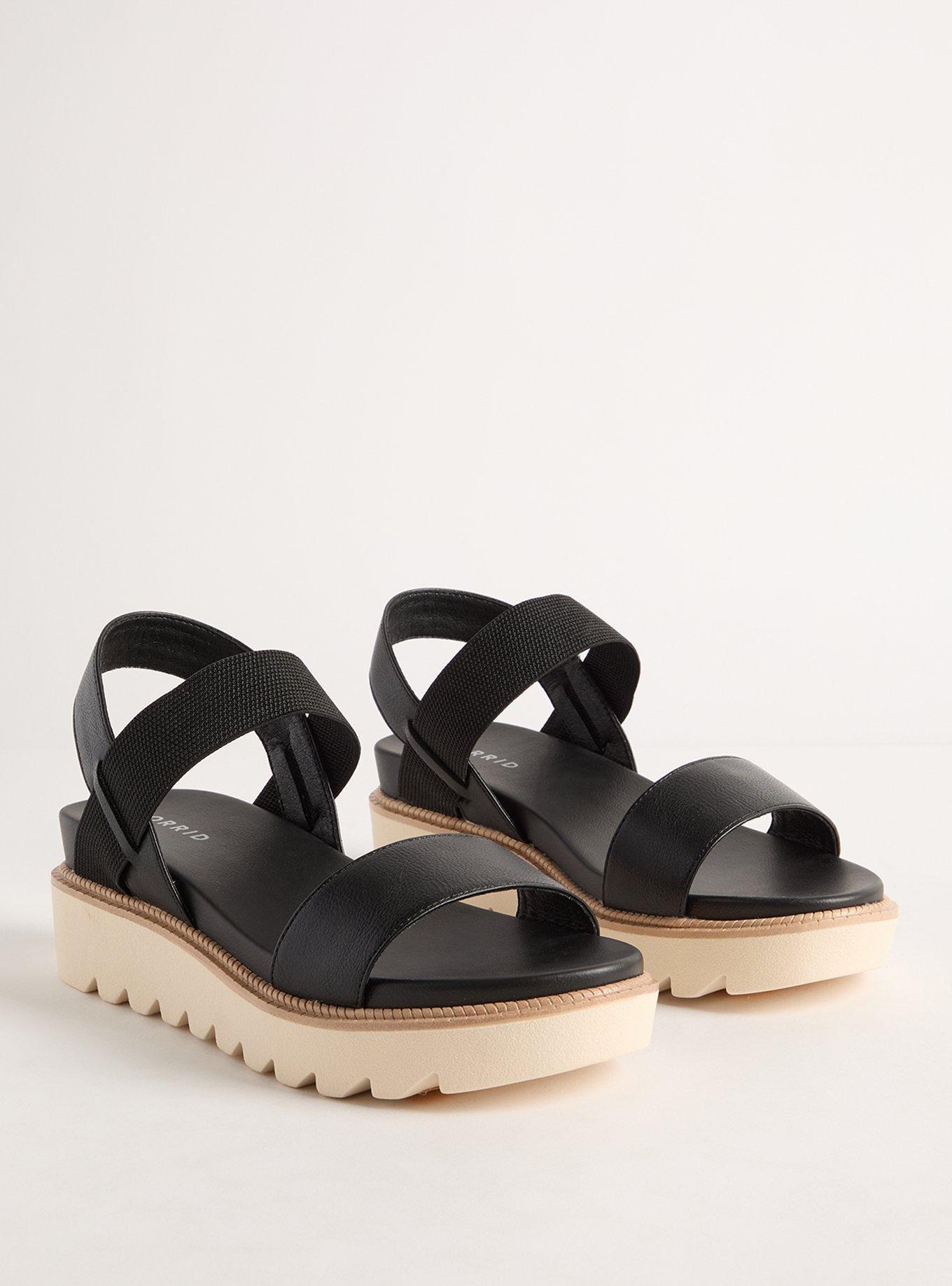 Two Piece Stretch Platform Sandal (WW