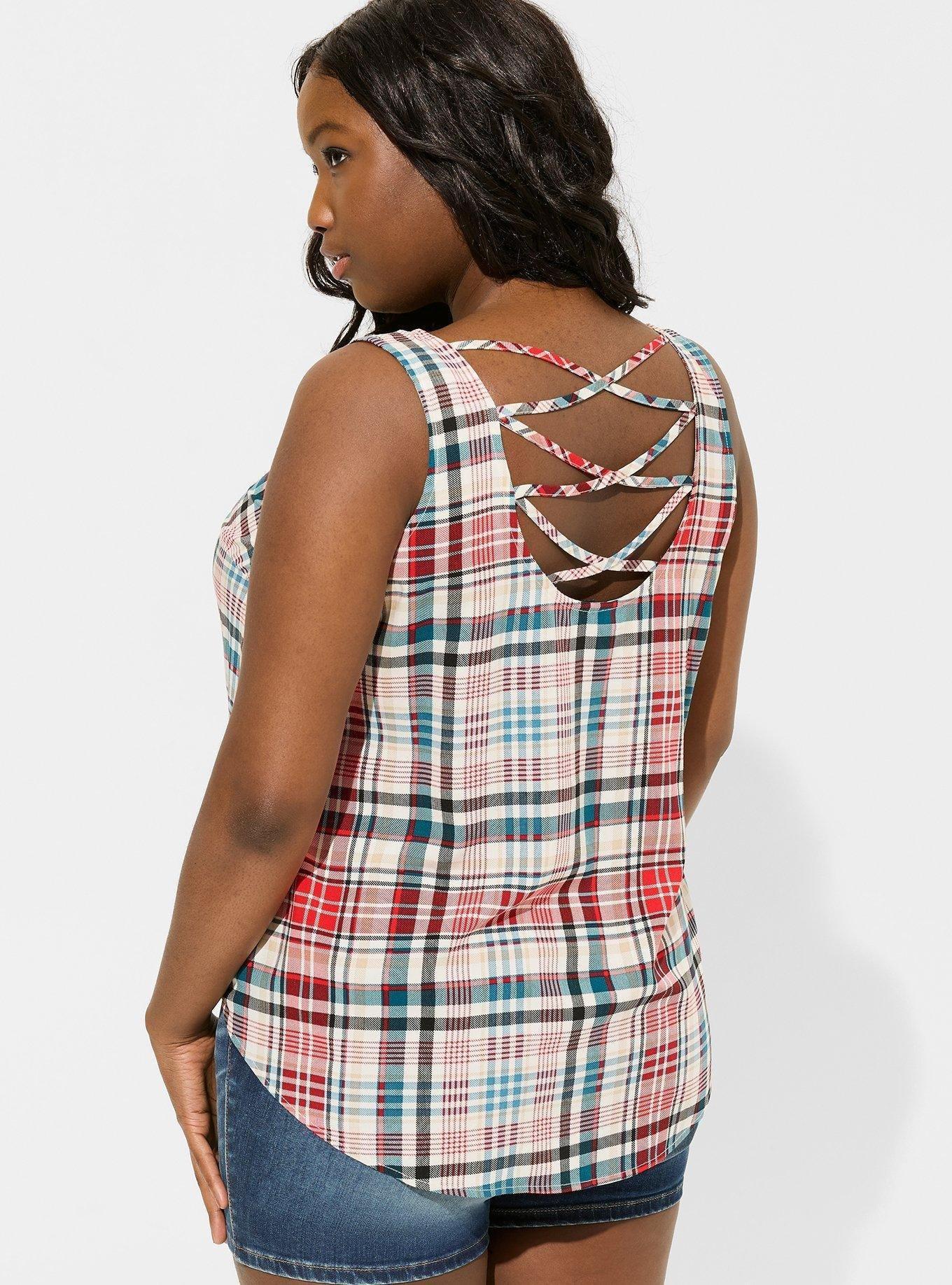 Challis Back Criss Cross Tank