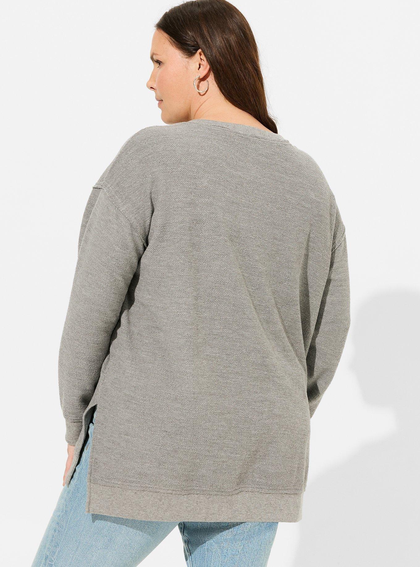 Reverse French Terry Drop Shoulder Sweatshirt