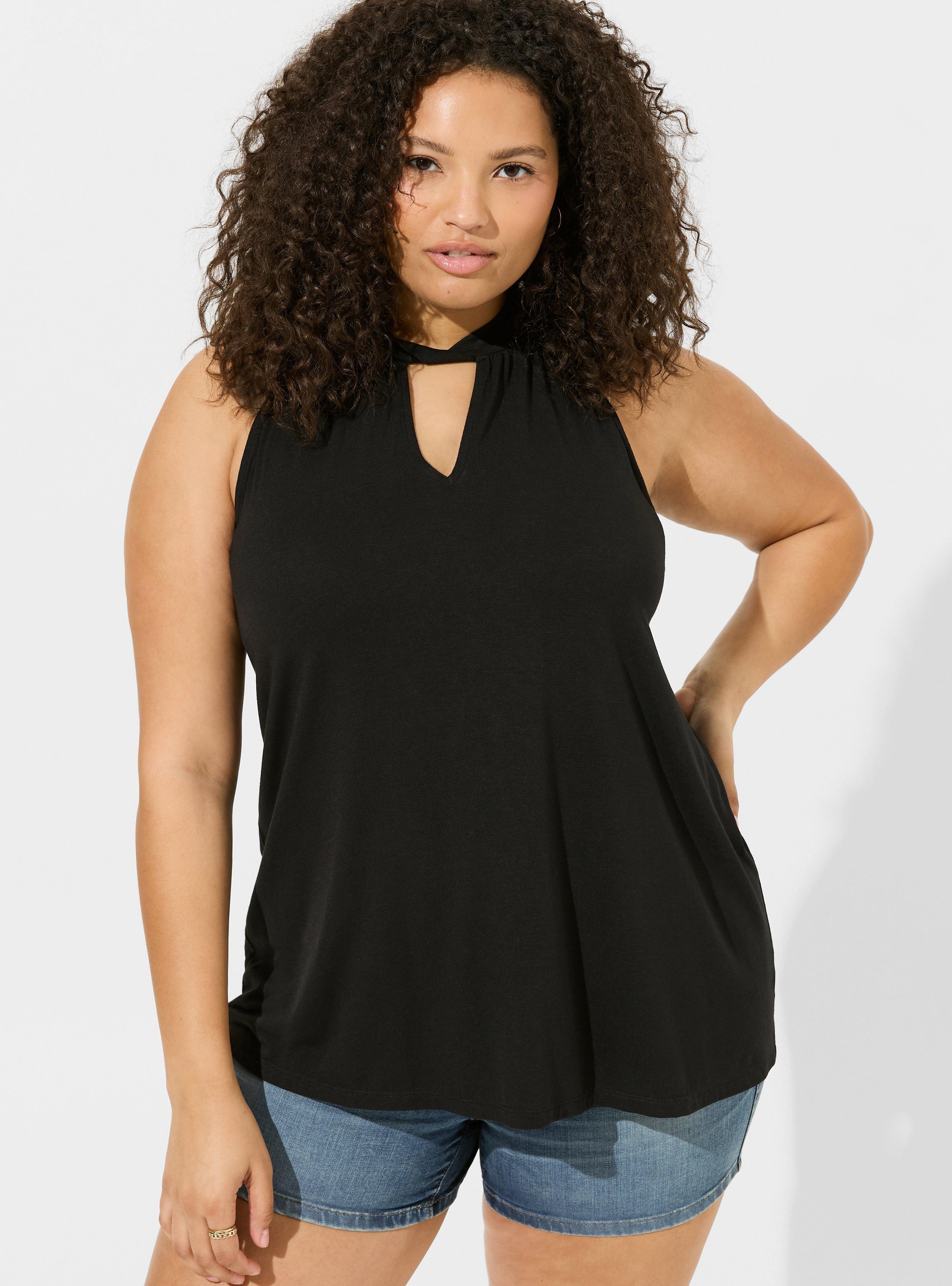 Studio Tissue Jersey Twist Collar Goddess Tank