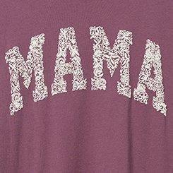 Mama Classic Fit Heritage Jersey Crew Tee, BERRY, swatch