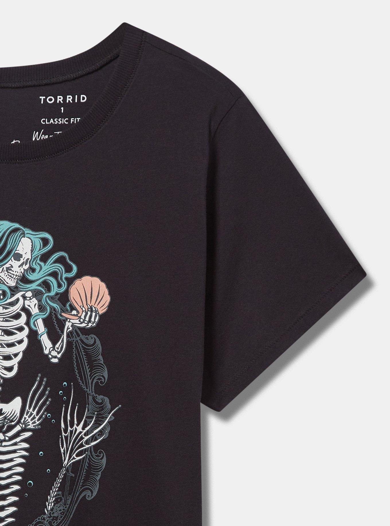 Plus Size - Deadly Mermaid Classic Fit Heritage Jersey Crew Tee