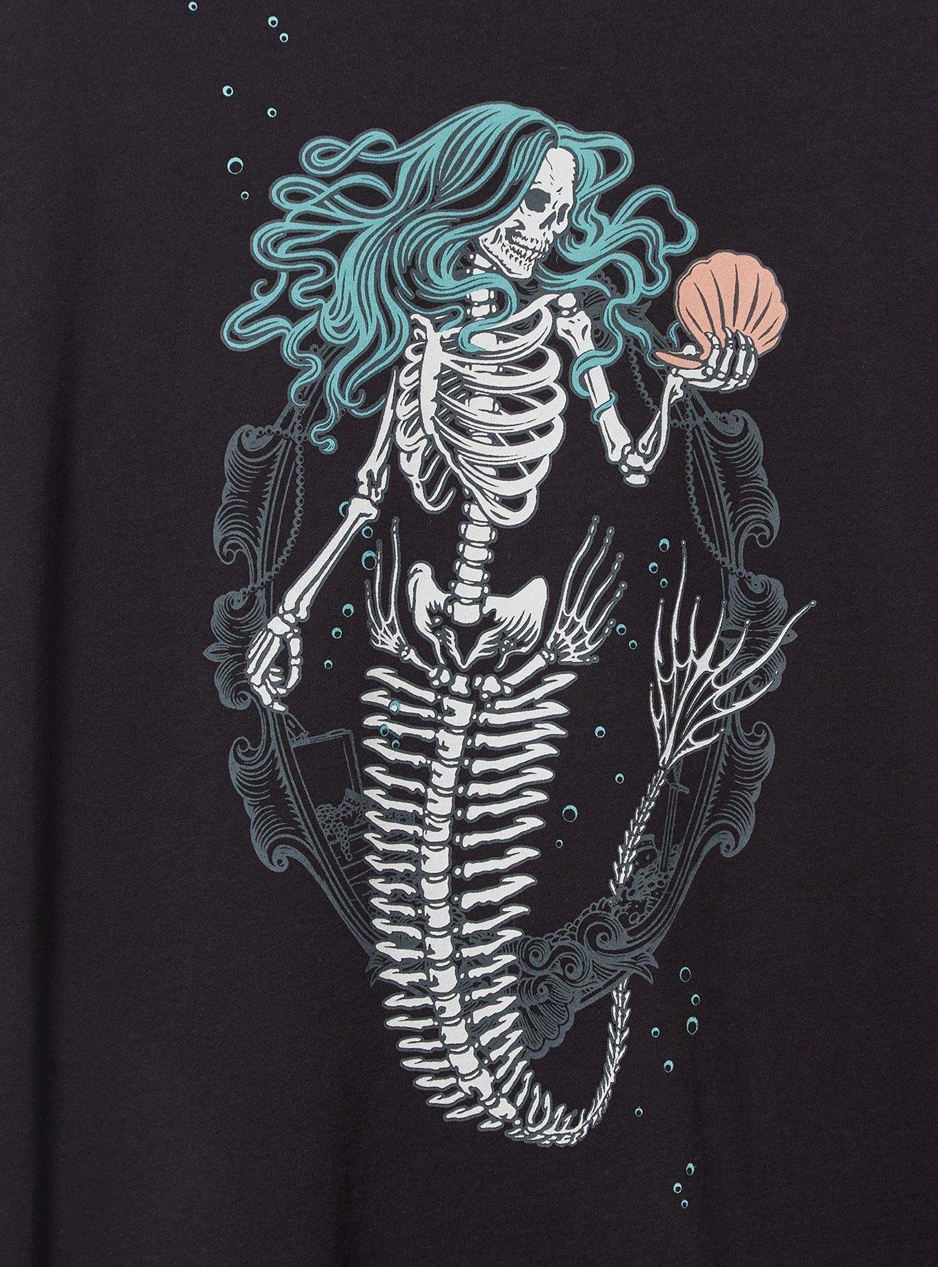Plus Size - Deadly Mermaid Classic Fit Heritage Jersey Crew Tee