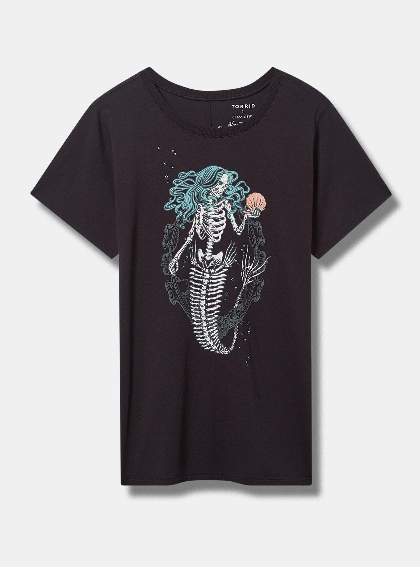 Plus Size - Deadly Mermaid Classic Fit Heritage Jersey Crew Tee