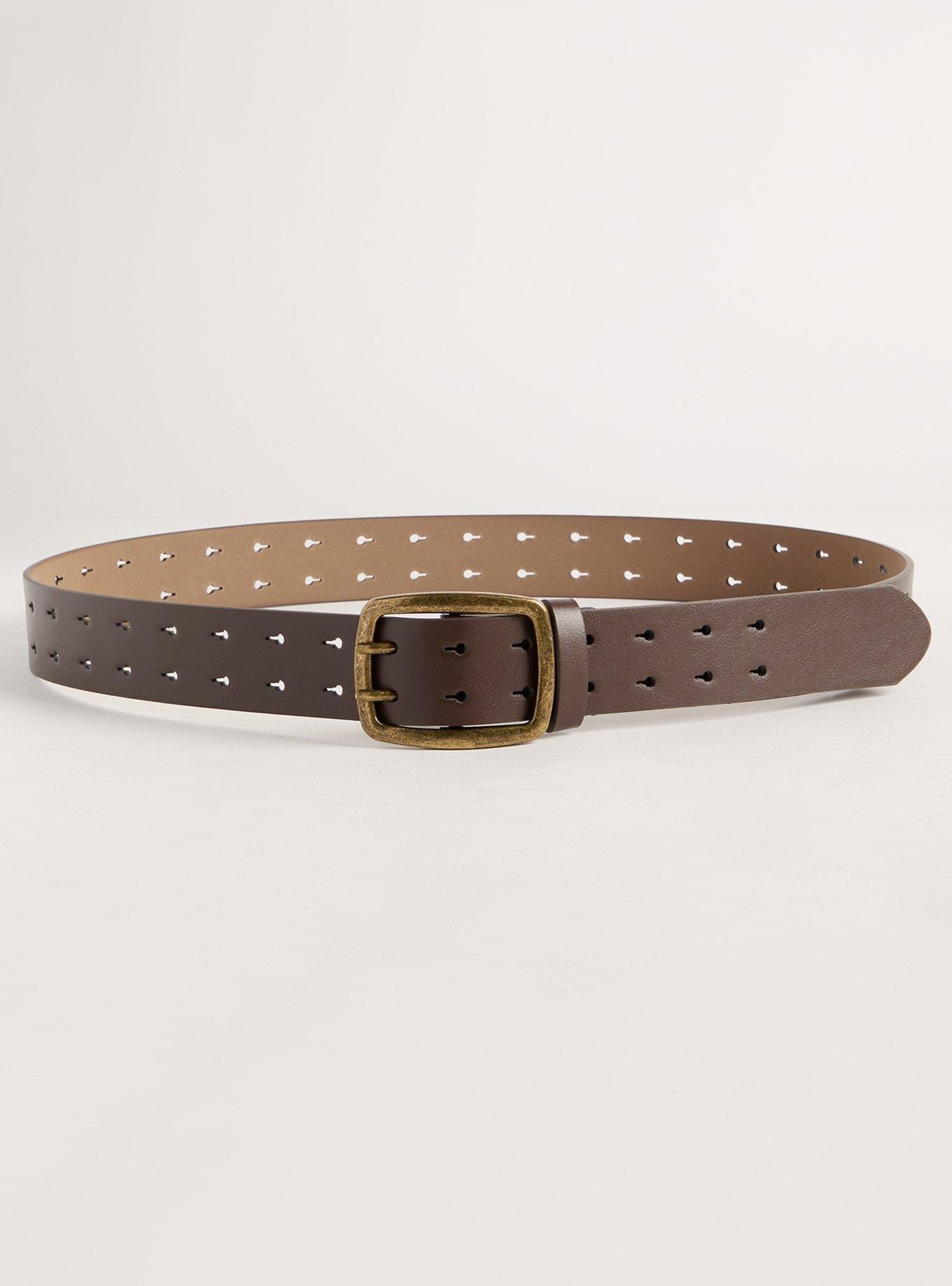 Perforated Denim Belt