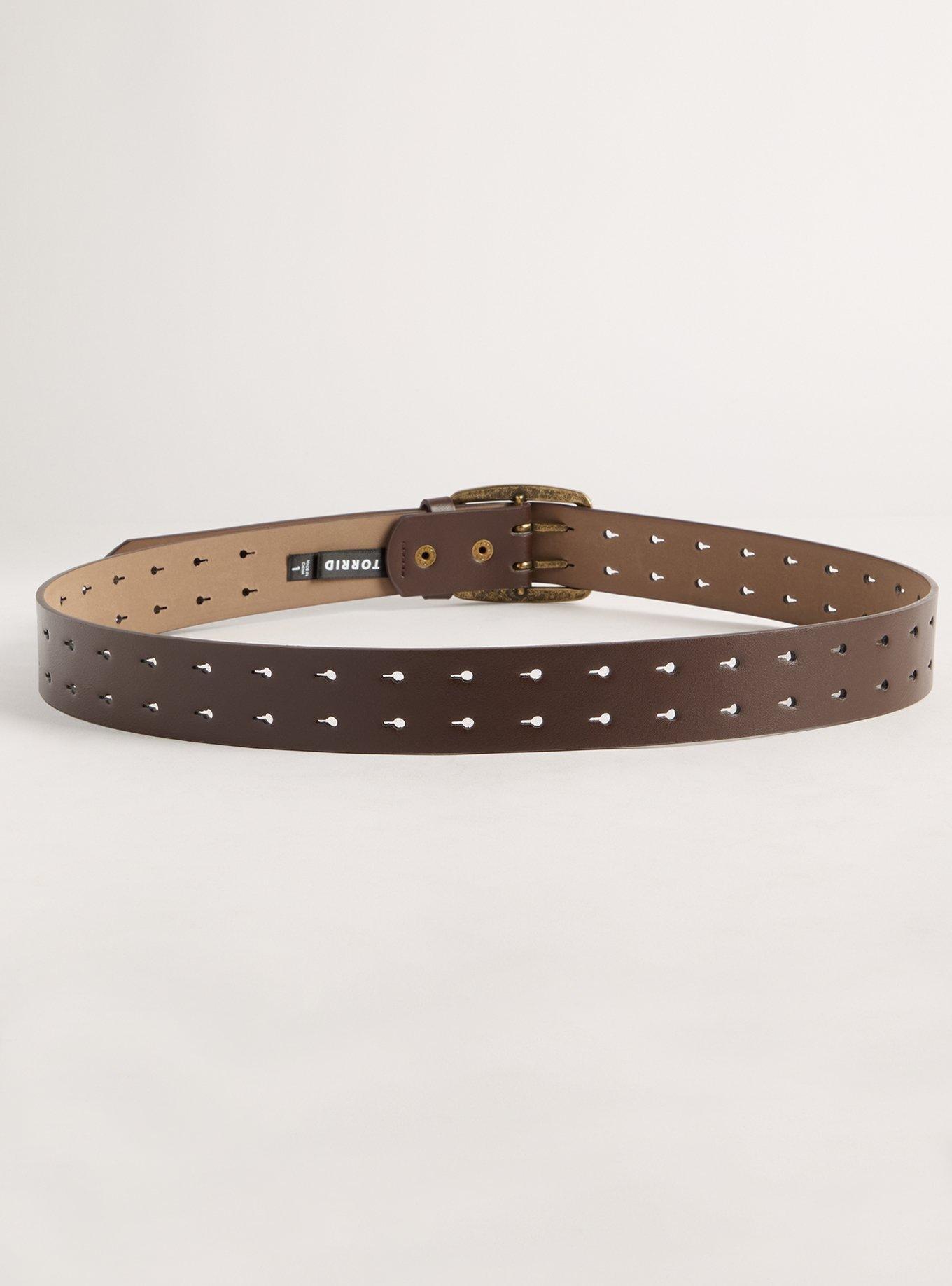 Perforated Denim Belt