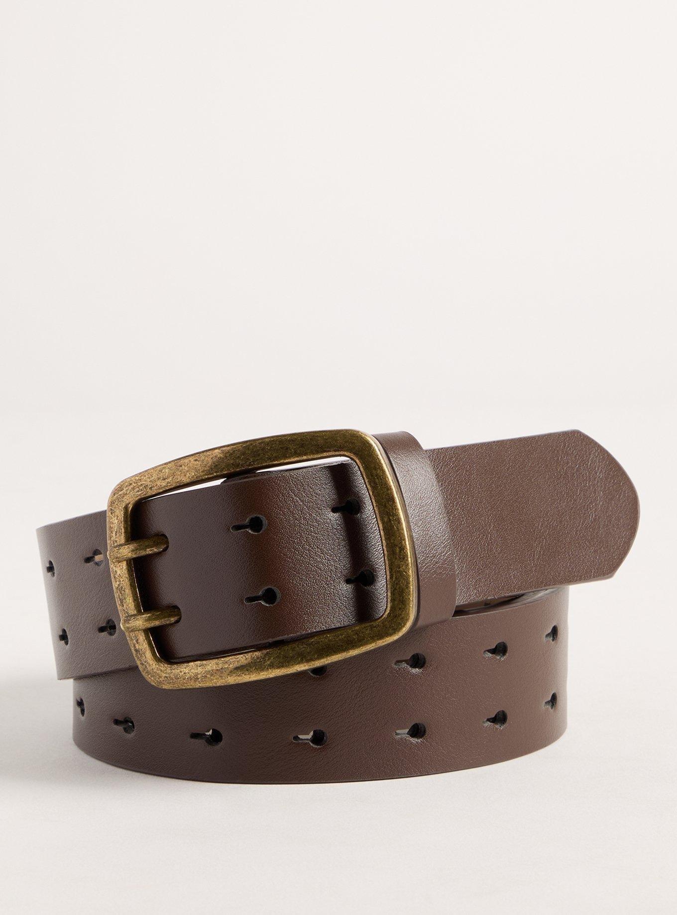 Perforated Denim Belt