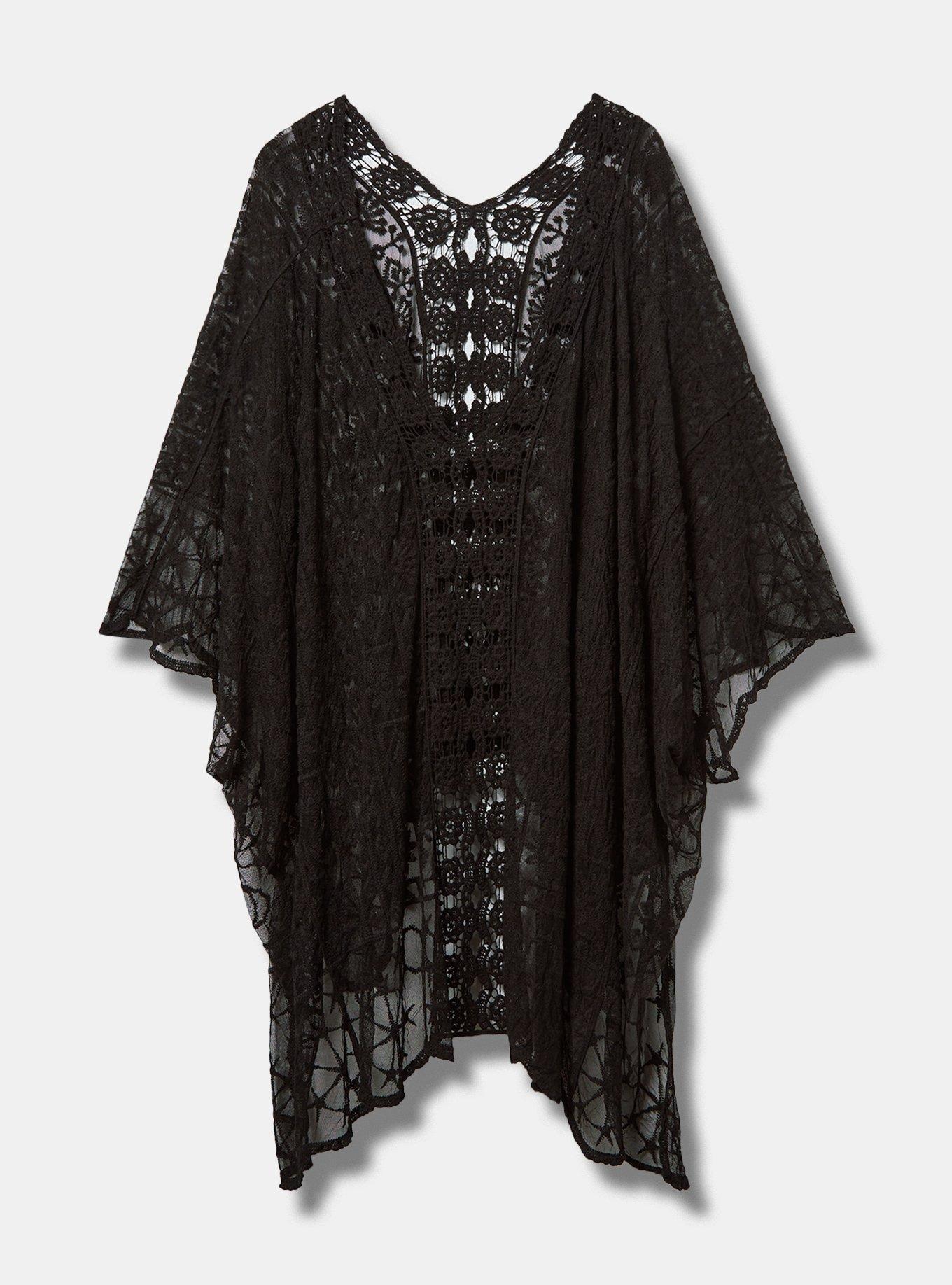 Scalloped Lace Poncho