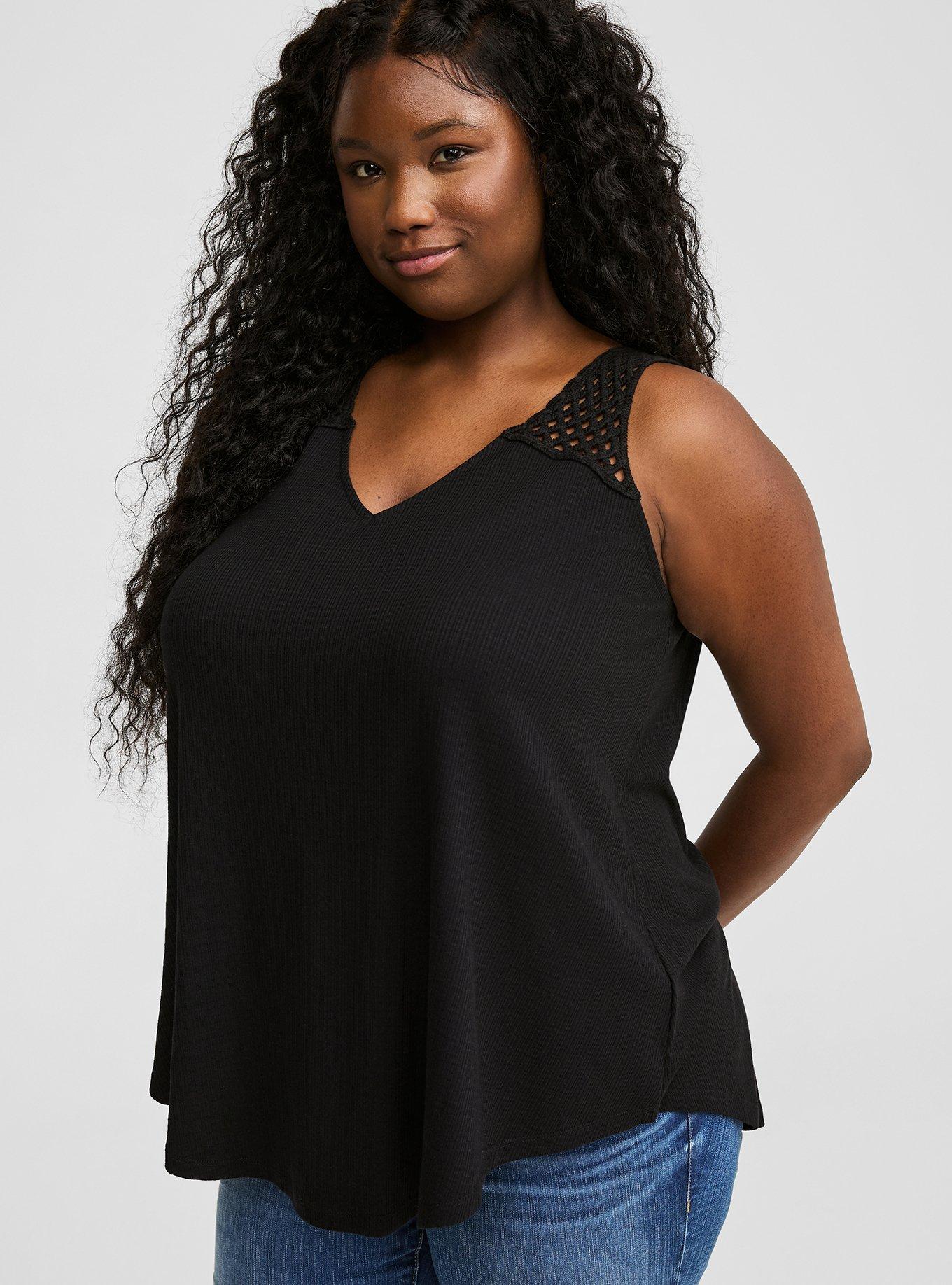 Plus Size - Super Soft V-Neck Swing Tank - Torrid