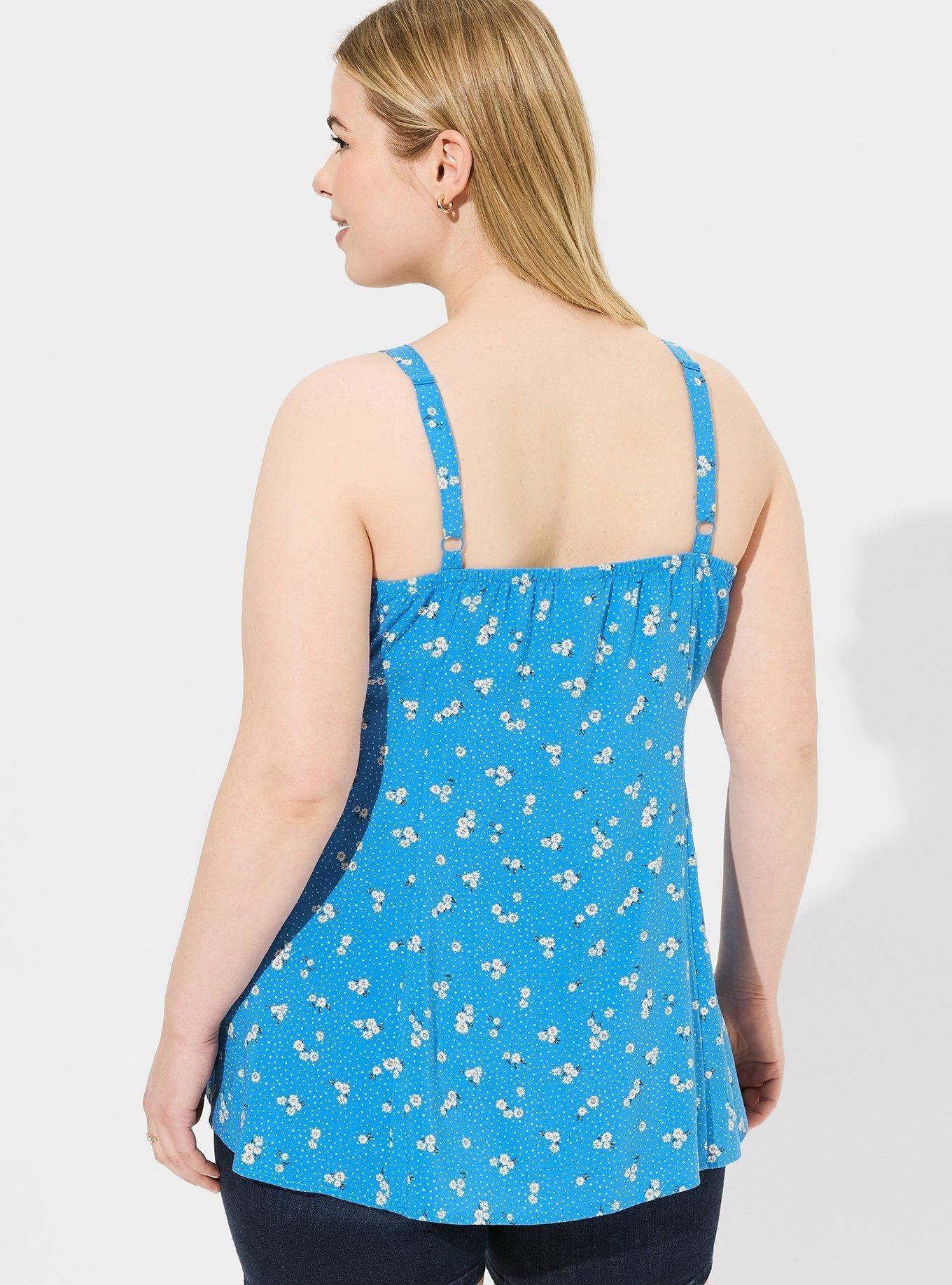 Fit & Flare Challis Sleeveless Tank
