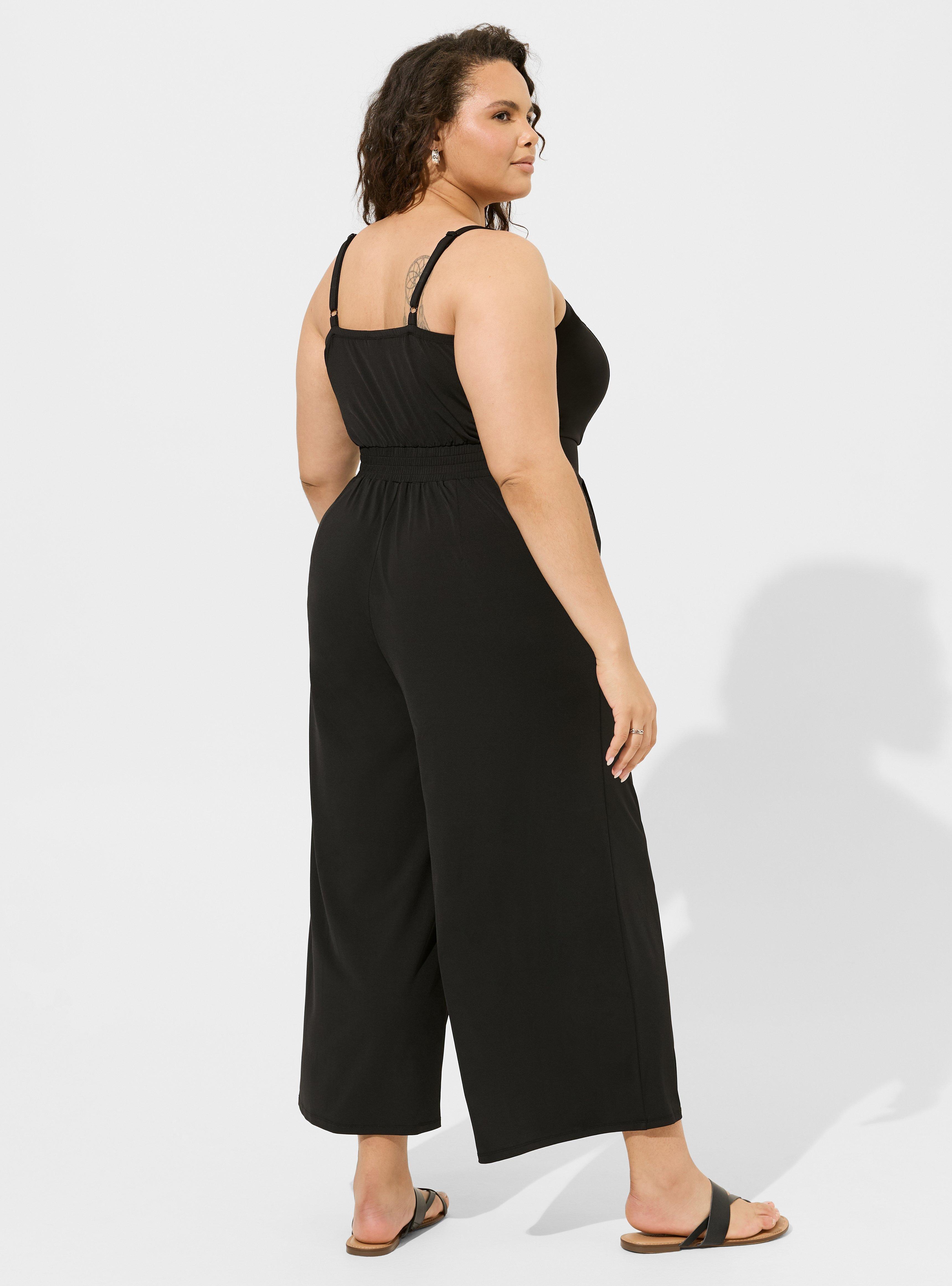 Studio Knit Tube Top Wide Leg Jumpsuit