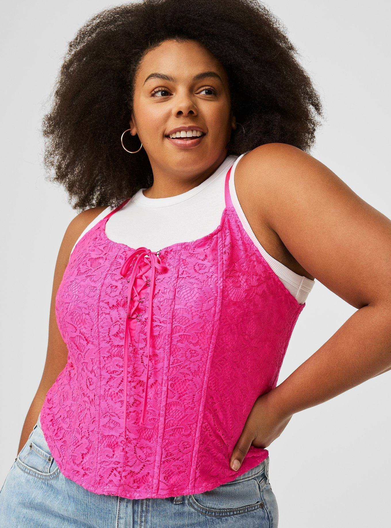 Lace Corset Crop Top