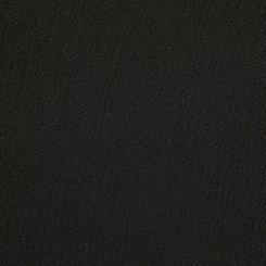 Gauze Cold Shoulder Lace Trim Top, DEEP BLACK, swatch