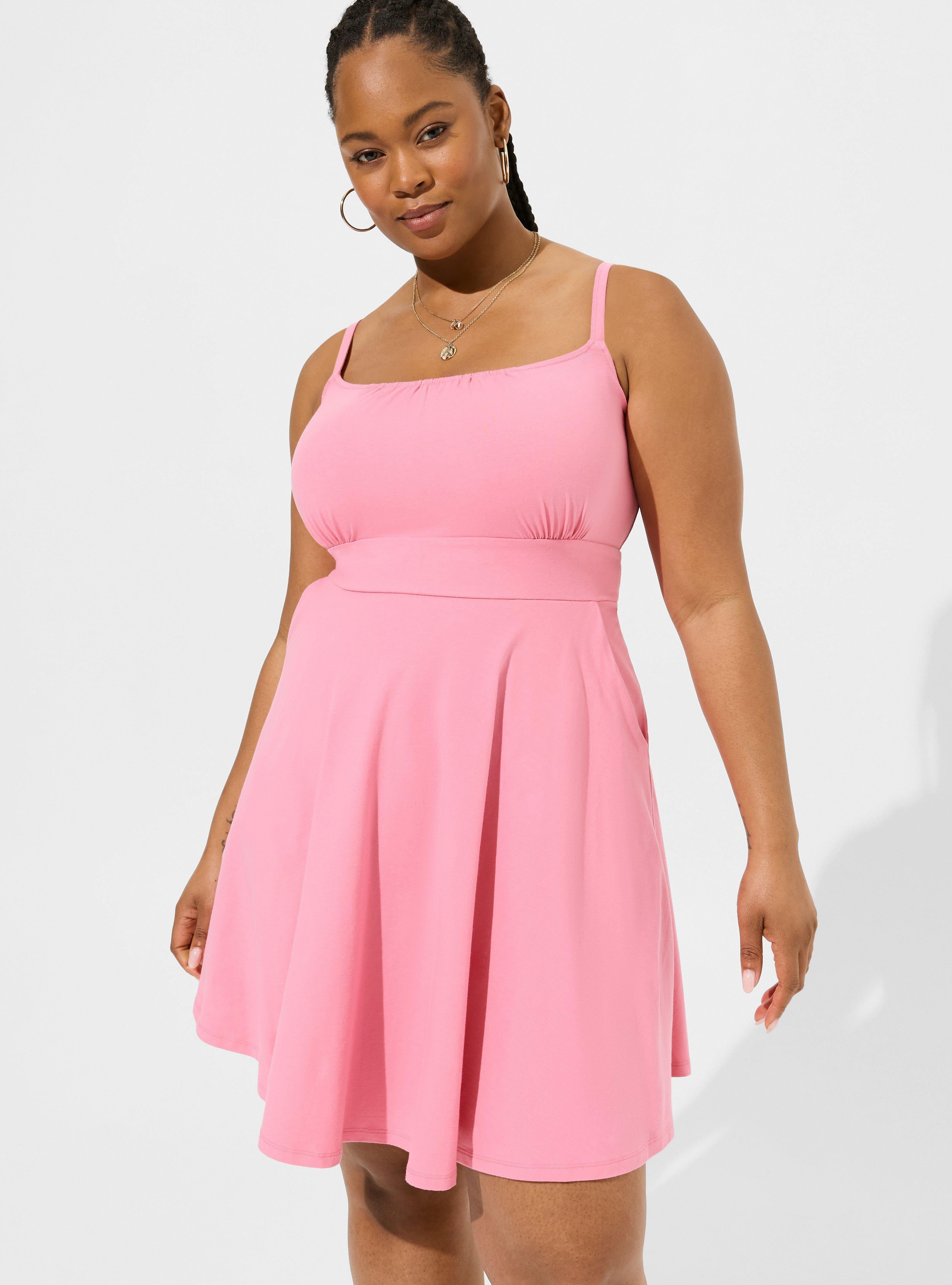 Mini Foxy Skater Tank Dress, CHATEAU ROSE, alternate