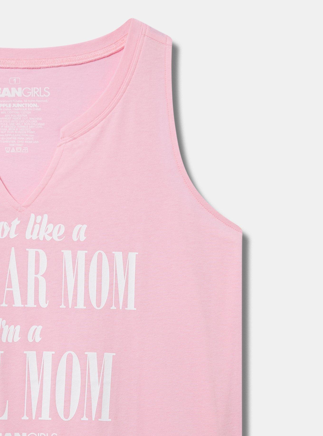 Mean Girls Classic Fit Cotton Notch Tank , PINK, alternate