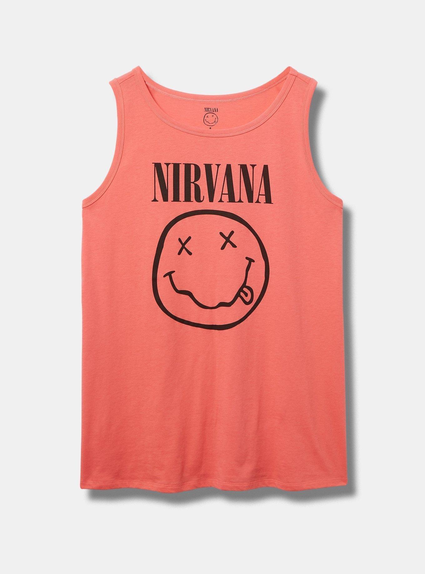 Nirvana Classic Fit Cotton Crew Tank, CORAL, hi-res