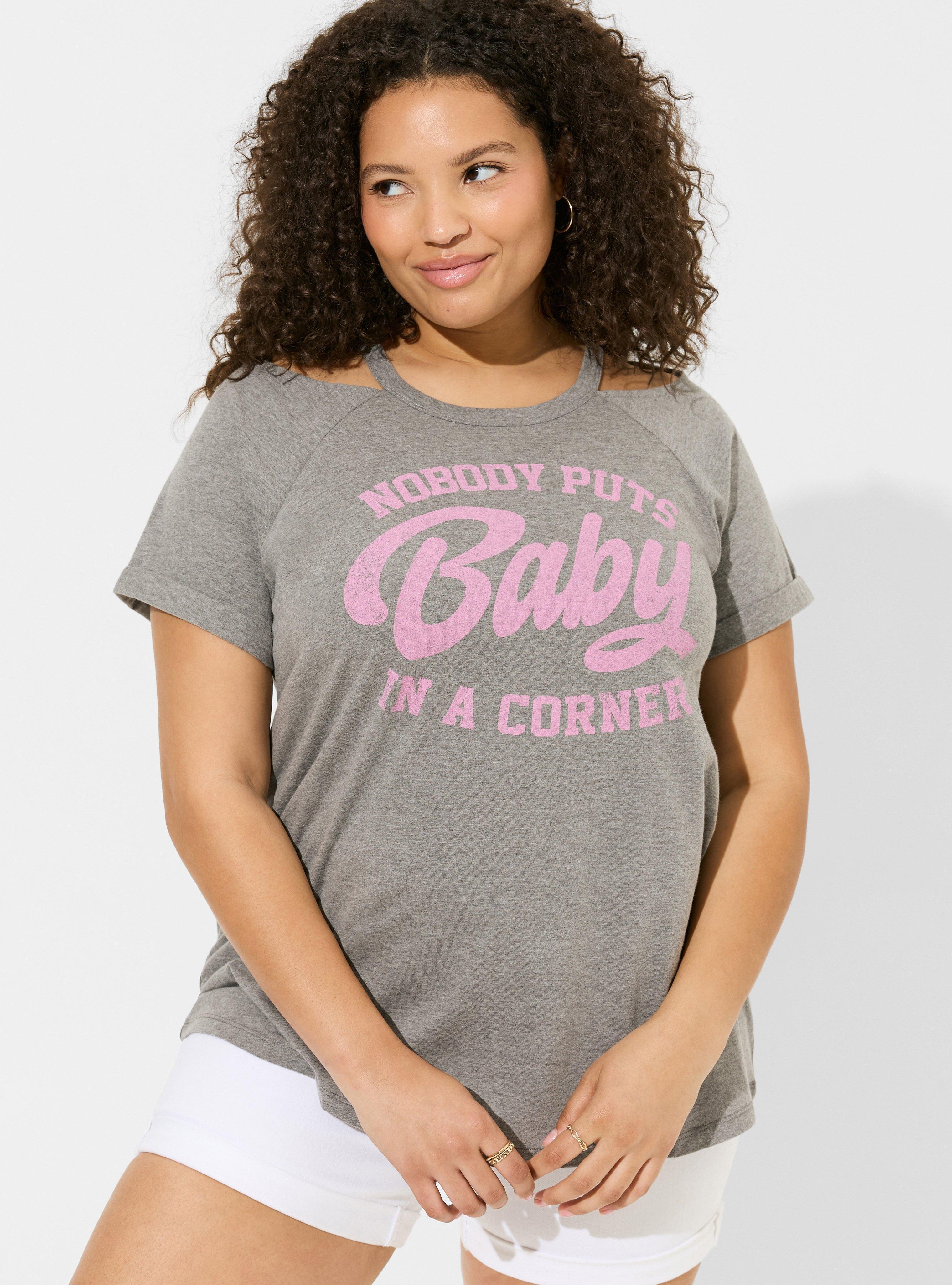 Dirty Dancing Classic Fit Cotton Cold Shoulder Tee