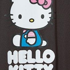 Hello Kitty Classic Fit Cotton Boatneck Varsity Tee, PHANTOM, swatch