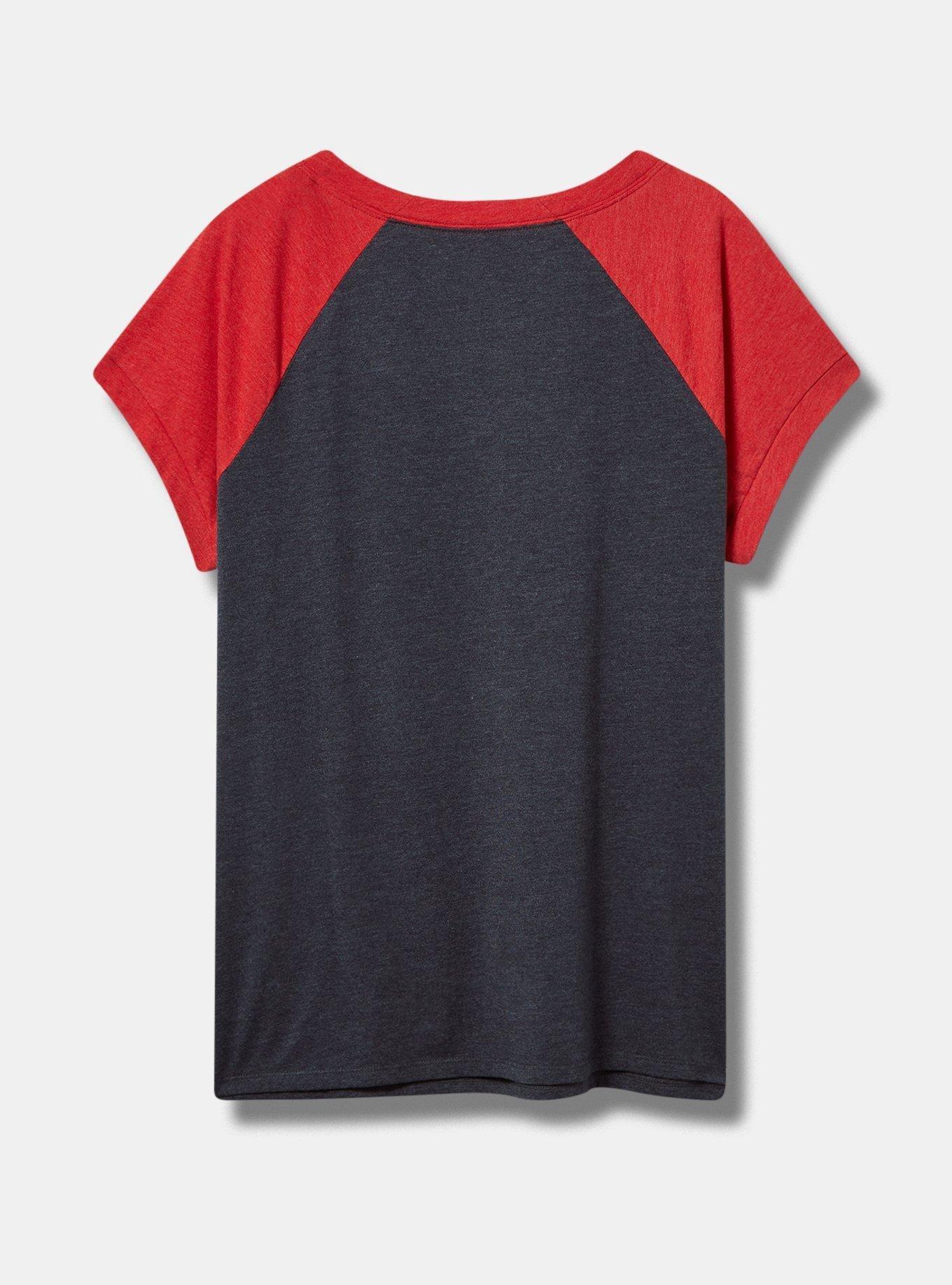 MLB Boston Red Sox Classic Fit Cotton Raglan V-Neck