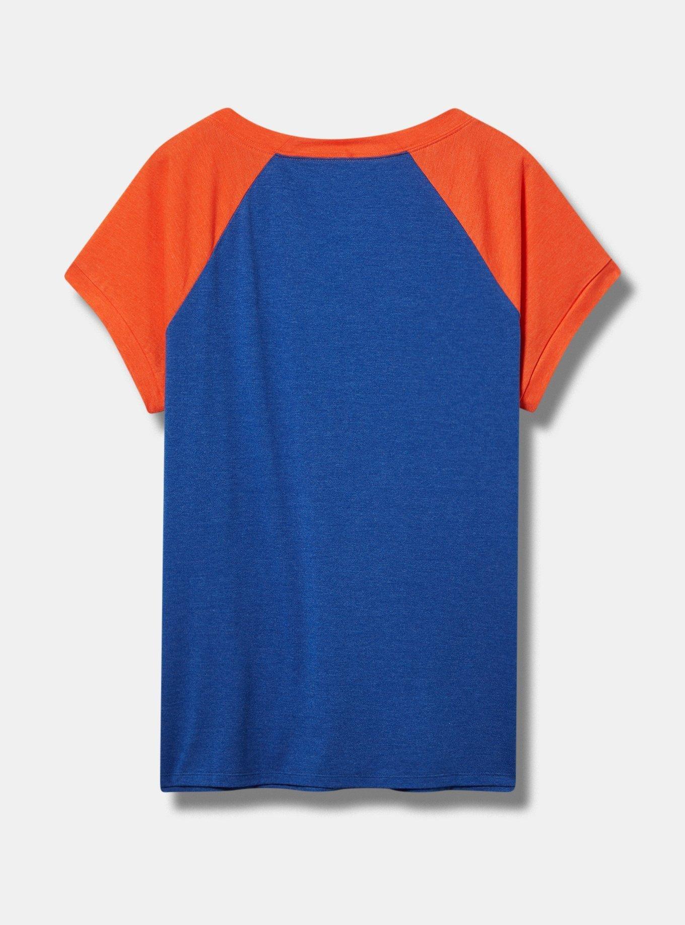 MLB New York Mets Classic Fit Cotton Raglan V-Neck