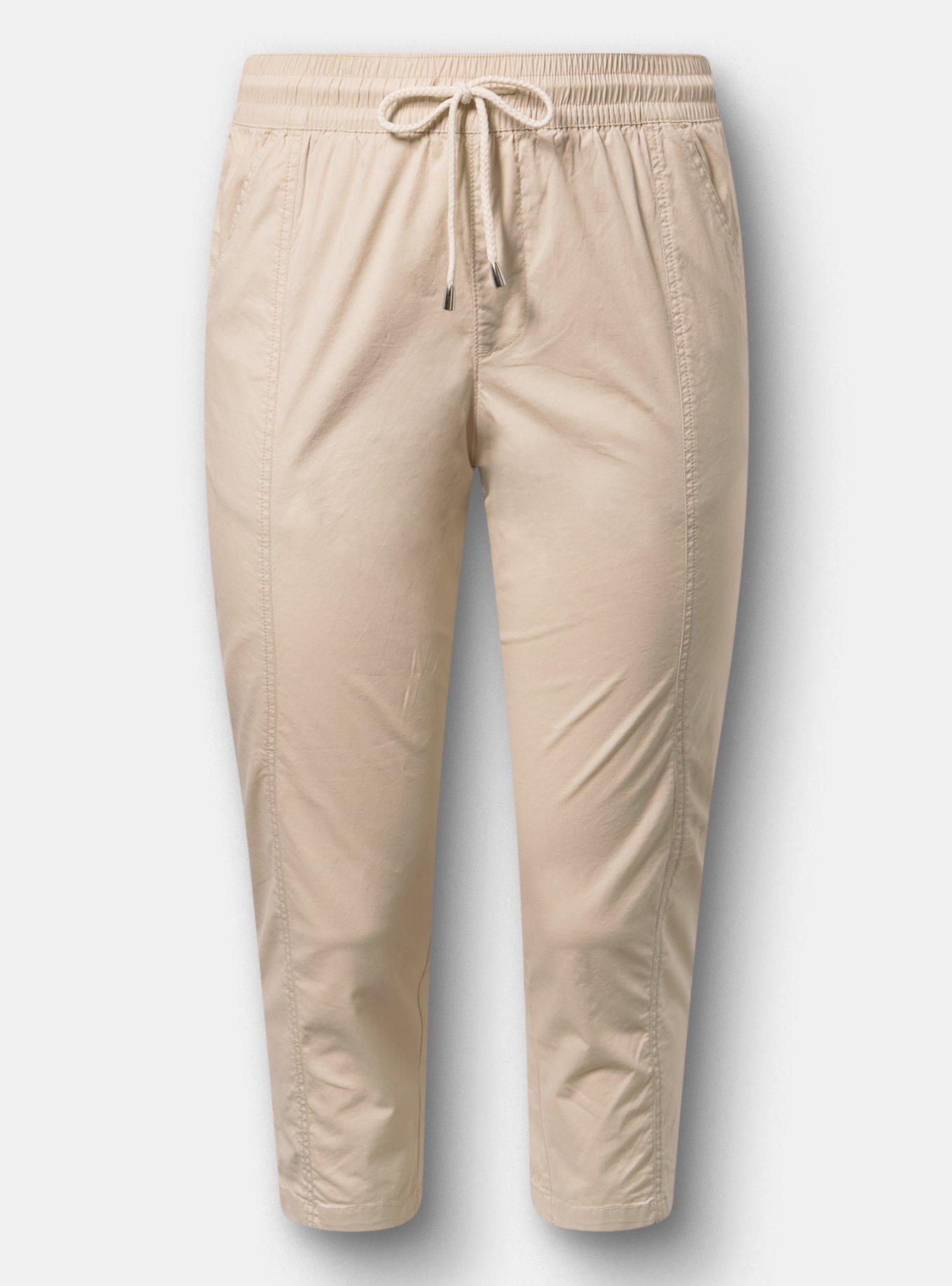 Crop Stretch Poplin Pant, RAINY DAY, hi-res