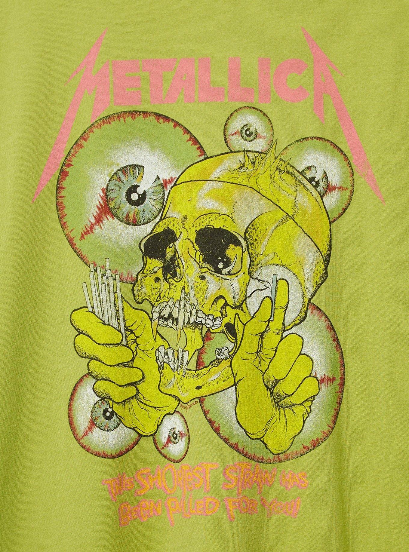 Metallica Skull Classic Fit Cotton Crew Tee, LIGHT GREEN, alternate