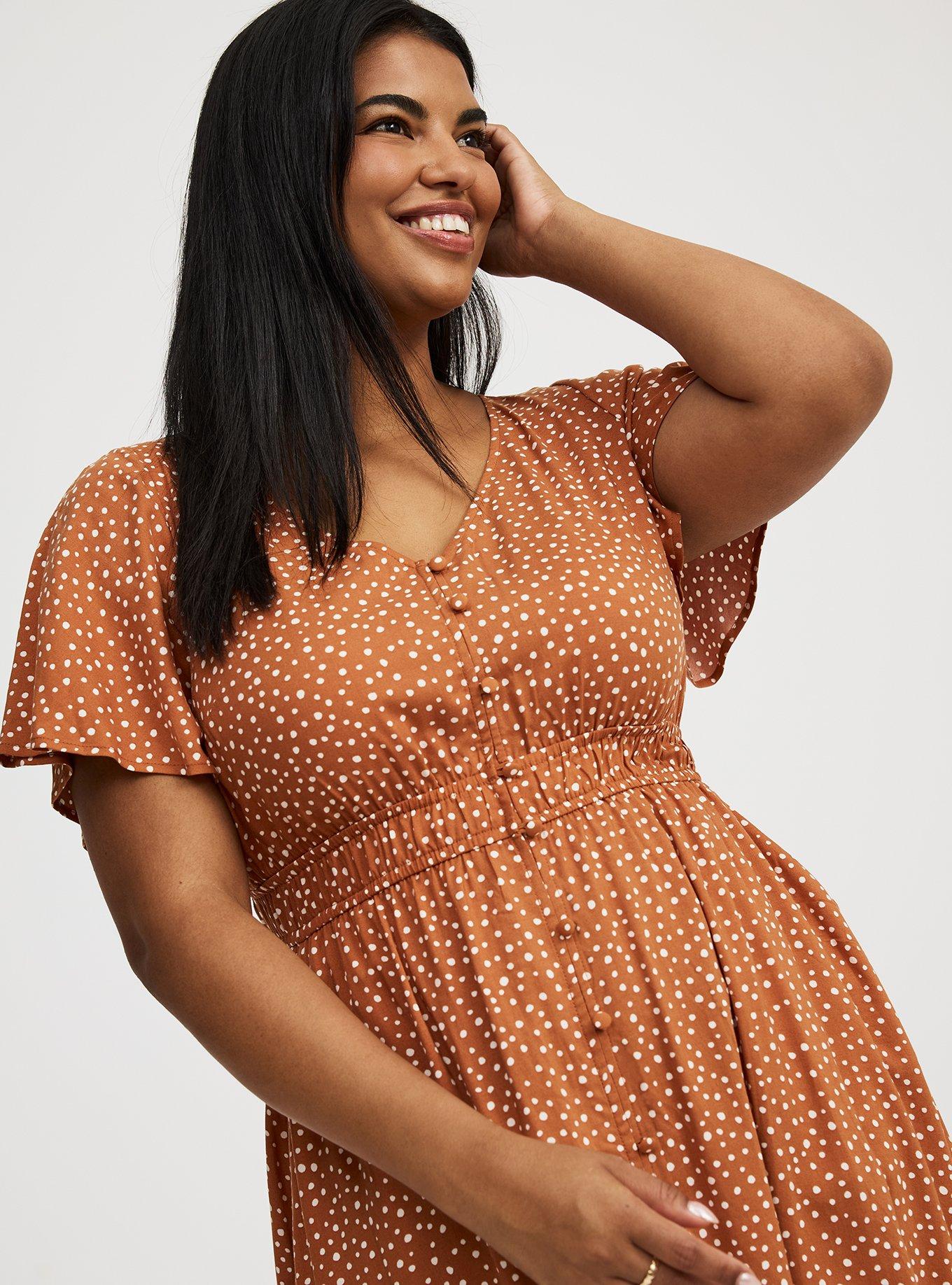 Button Front Maxi Dress