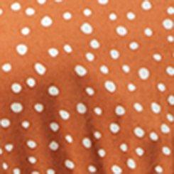 Button Front Maxi Dress, PATIENCE DOTS AMBER BROWN, swatch