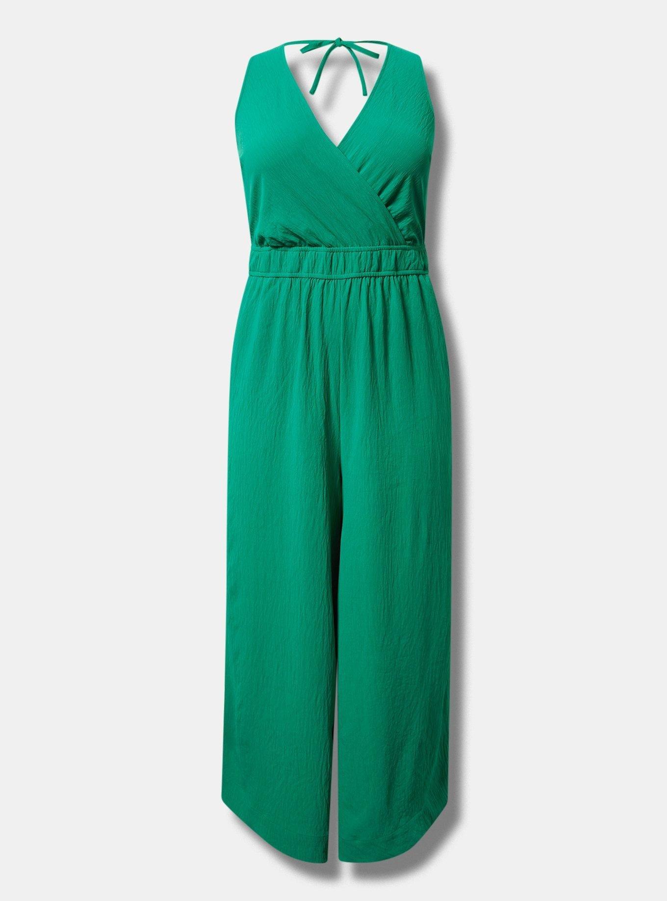 Vacation Surplice Wide Leg Jumpsuit