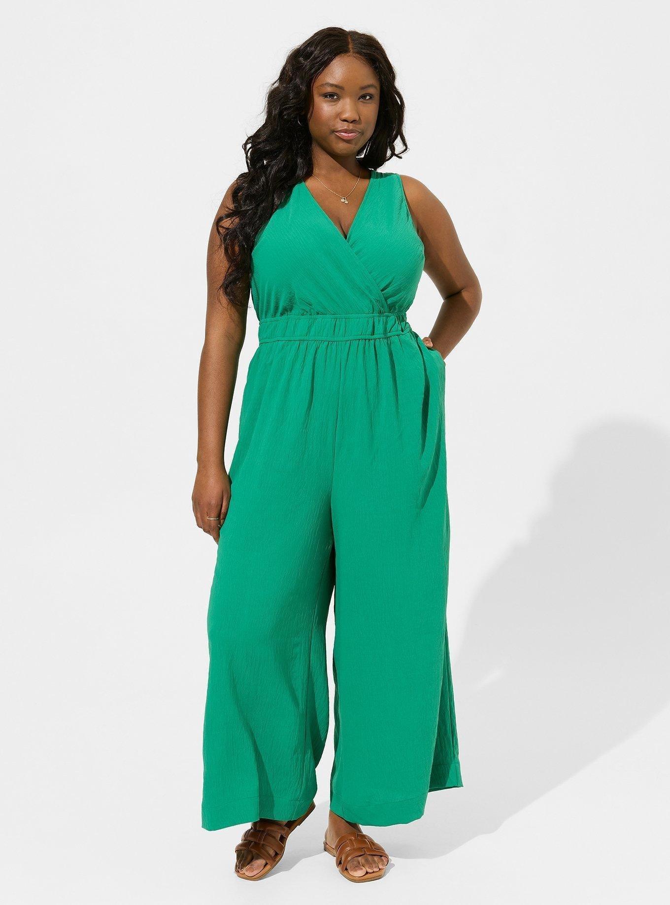 Surplice Wide Leg Jumpsuit