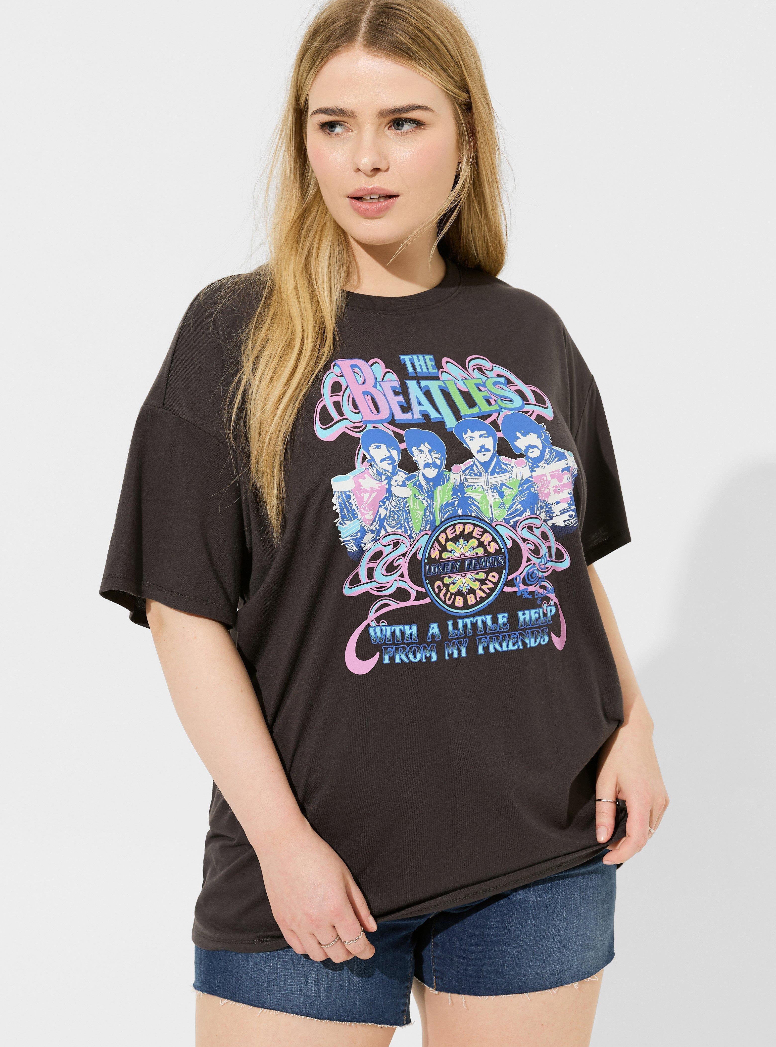 The Beatles Oversized Fit Cotton Tunic Tee