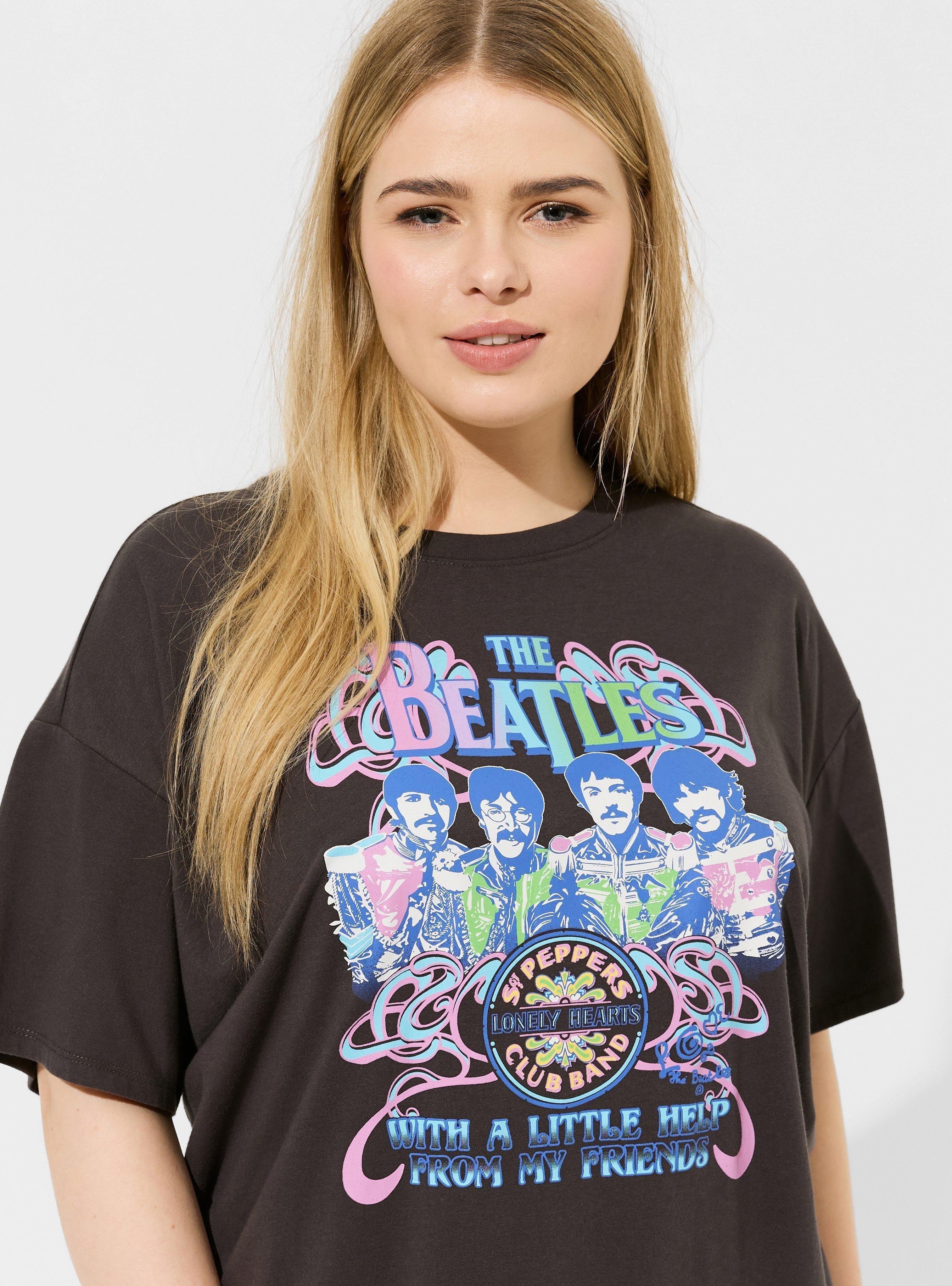 The Beatles Oversized Fit Cotton Tunic Tee