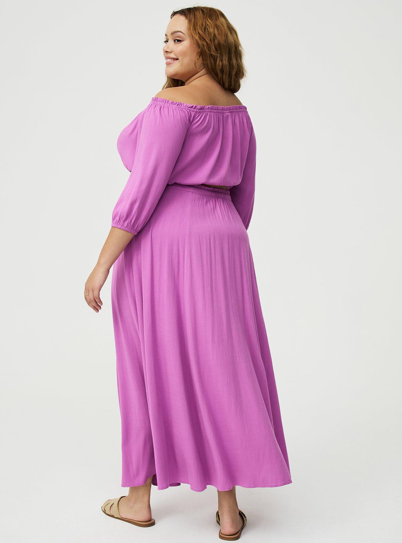 Off-Shoulder Maxi Skirt Set, LIATRIS, alternate