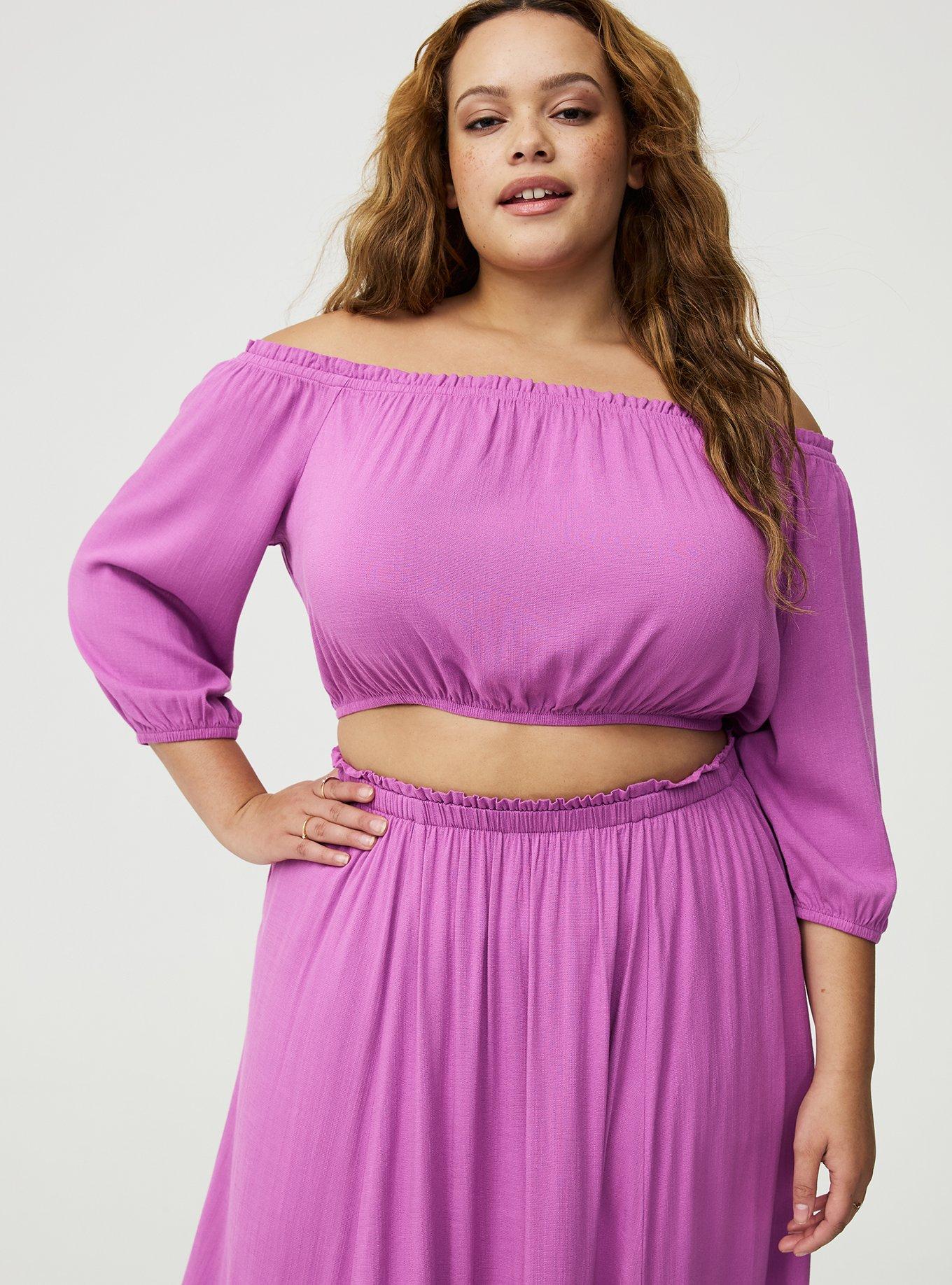 Off-Shoulder Maxi Skirt Set, LIATRIS, alternate