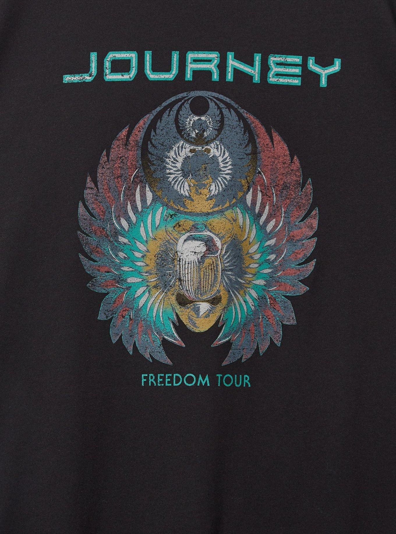 Journey Tour Classic Fit Cotton Crew Tee, DEEP BLACK, alternate