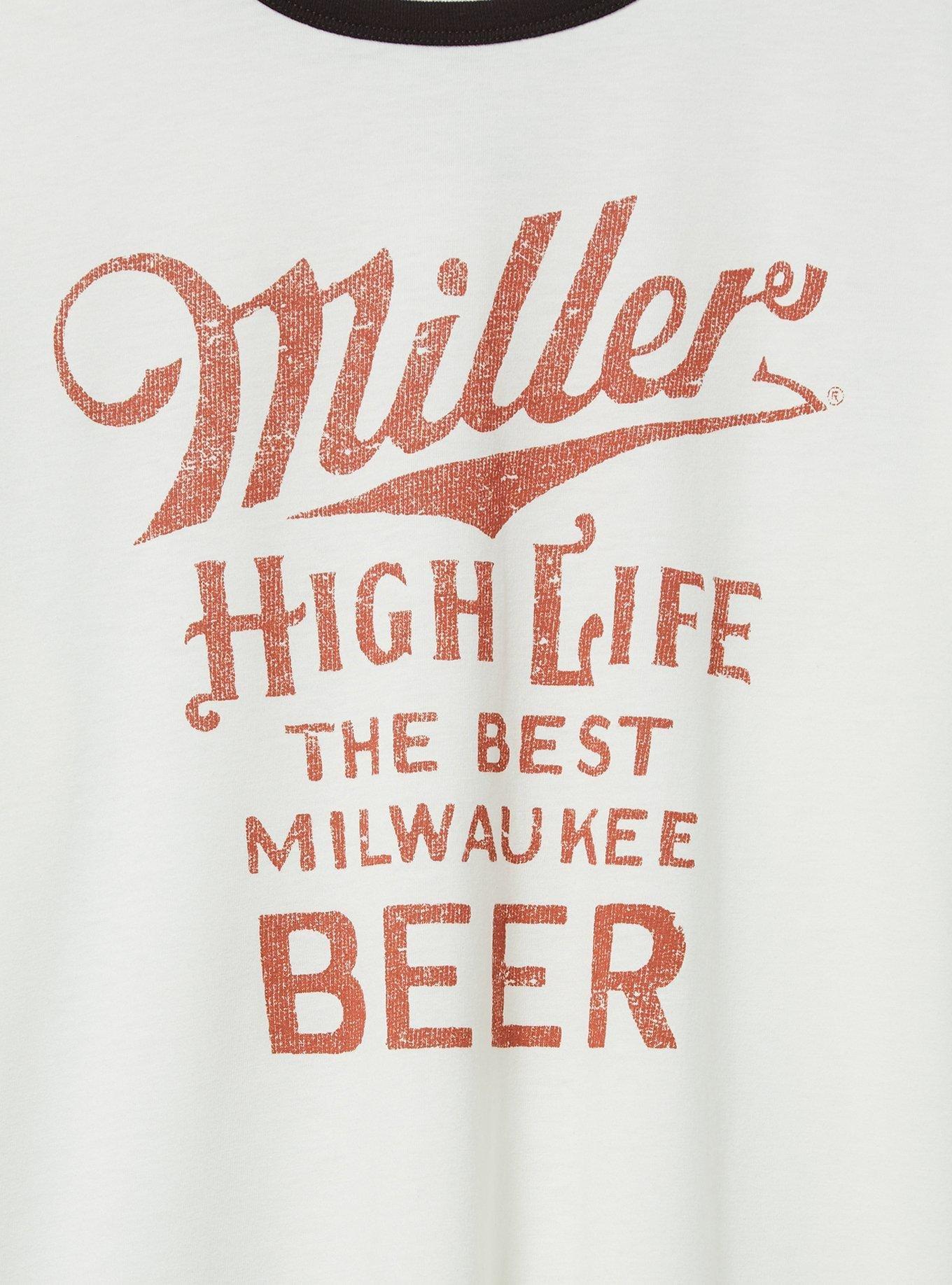 Miller High Life Classic Fit Cotton Ringer Tee, BLANC DE BLANC, alternate