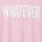 Clueless Whatever Classic Fit Cotton Ringer Tee, PINK, swatch