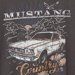 Mustang Classic Fit Cotton Crew Tee, MAGNET, swatch