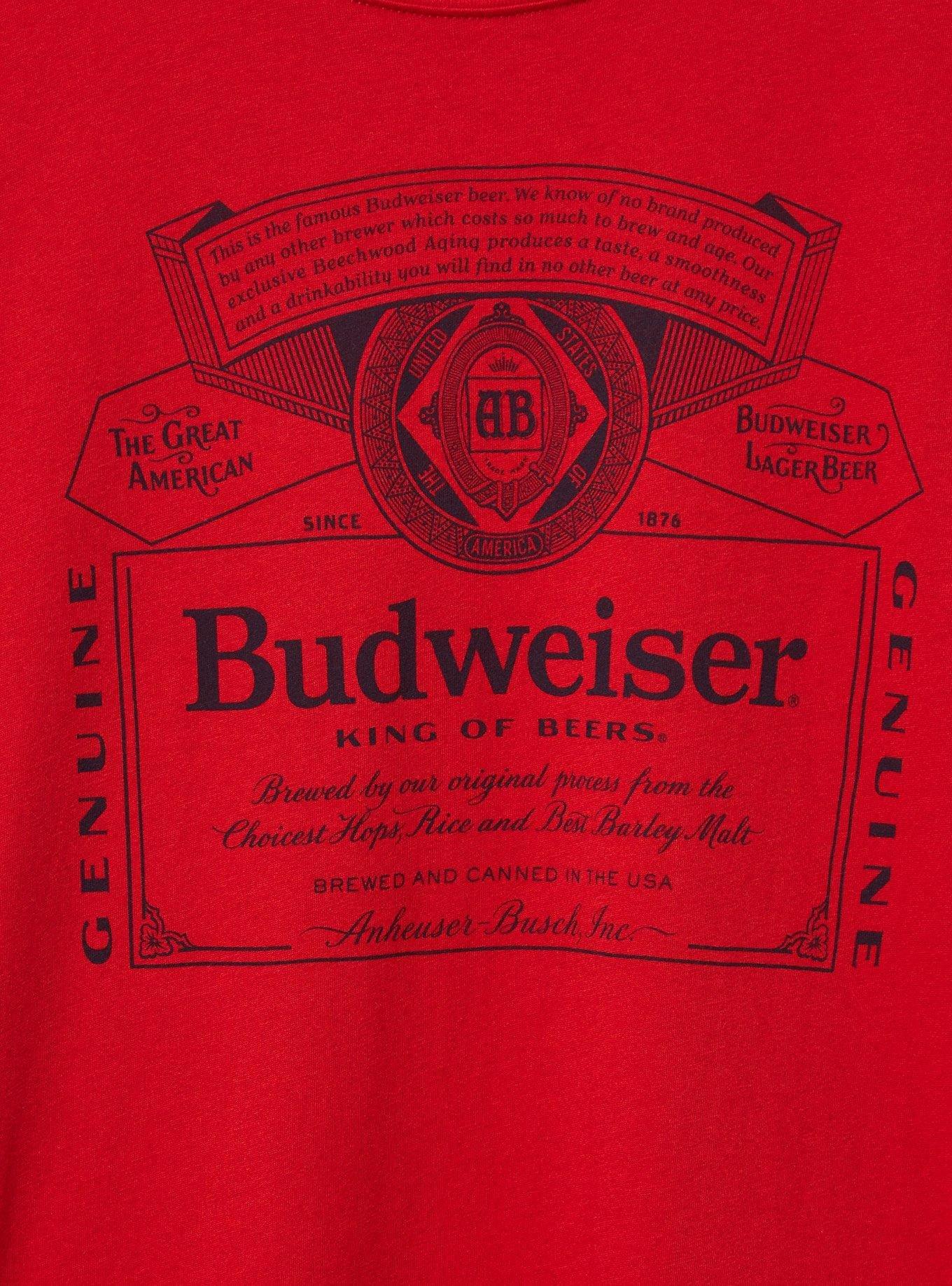 Budweiser Classic Fit Cotton Crew Tee, SALSA, alternate