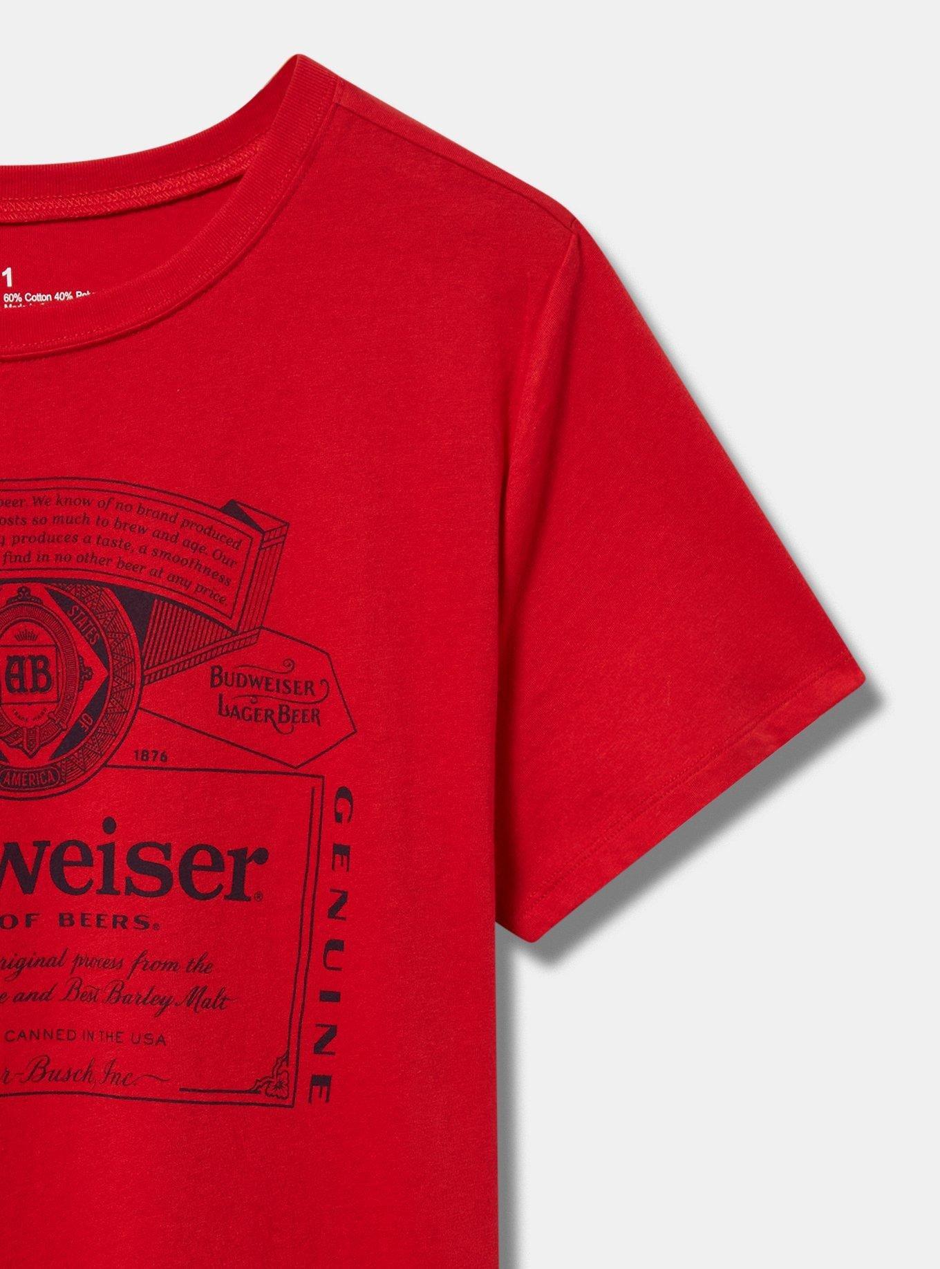 Budweiser Classic Fit Cotton Crew Tee