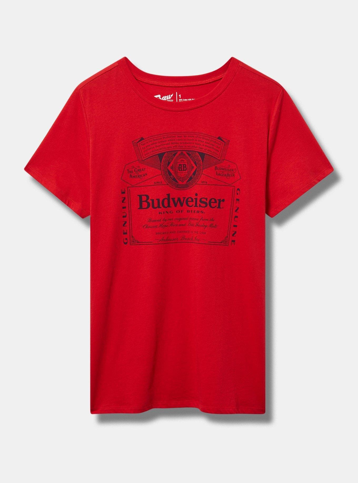 Budweiser Classic Fit Cotton Crew Tee