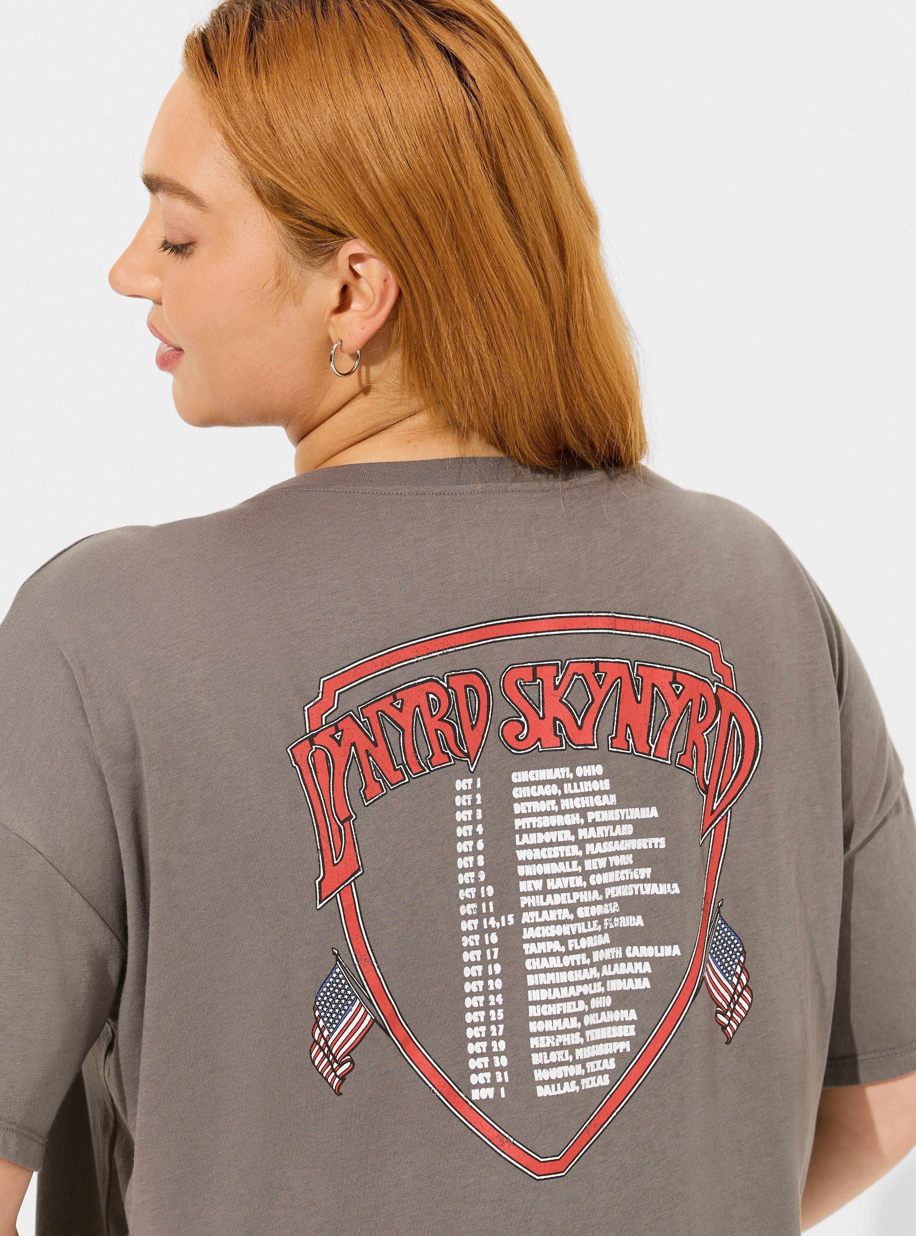 Lynyrd Skynyrd Relaxed Fit Cotton Slash Sleeve Tee