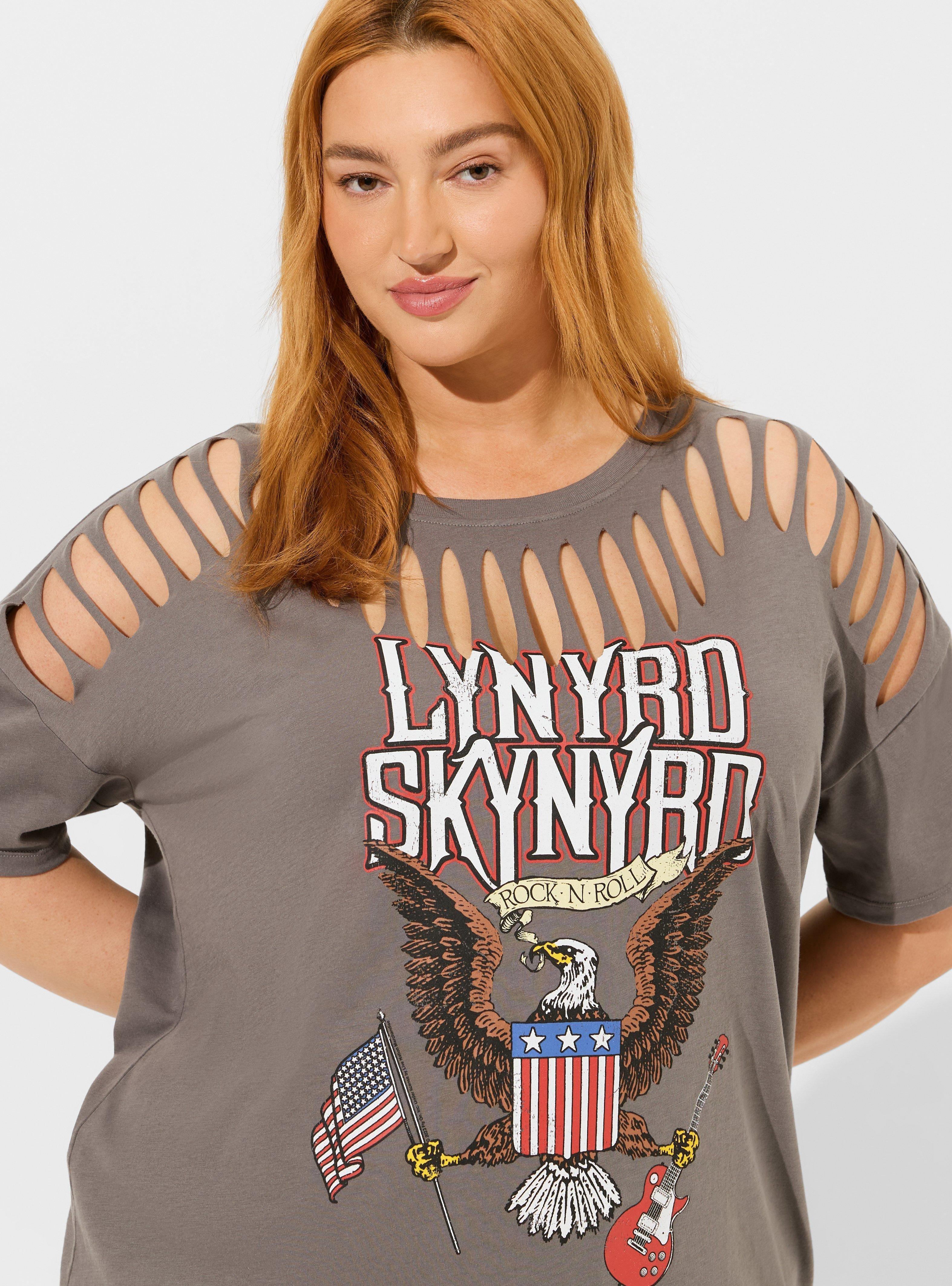 Lynyrd Skynyrd Relaxed Fit Cotton Slash Sleeve Tee