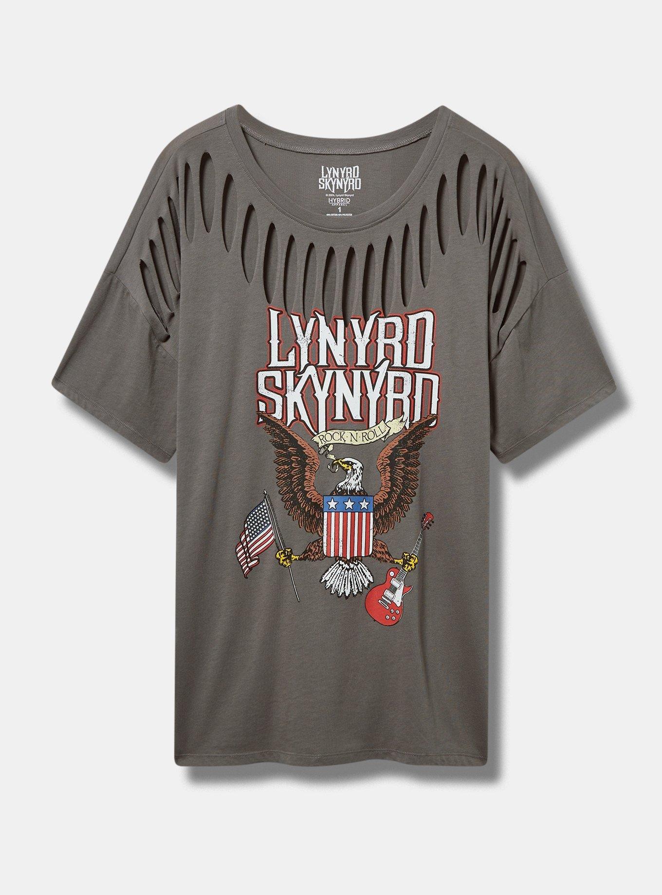 Lynyrd Skynyrd Relaxed Fit Cotton Slash Sleeve Tee