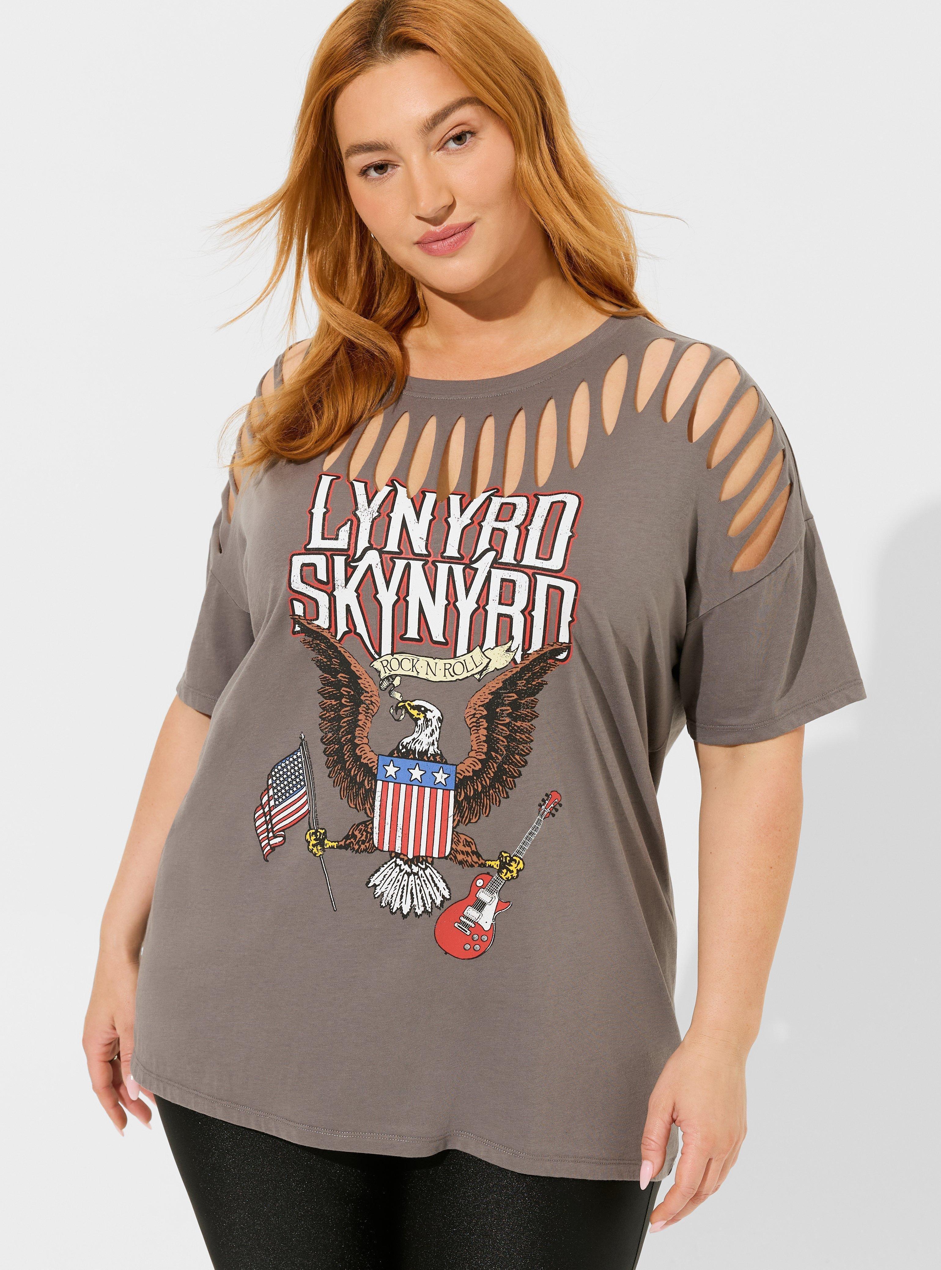 Lynyrd Skynyrd Relaxed Fit Cotton Slash Sleeve Tee